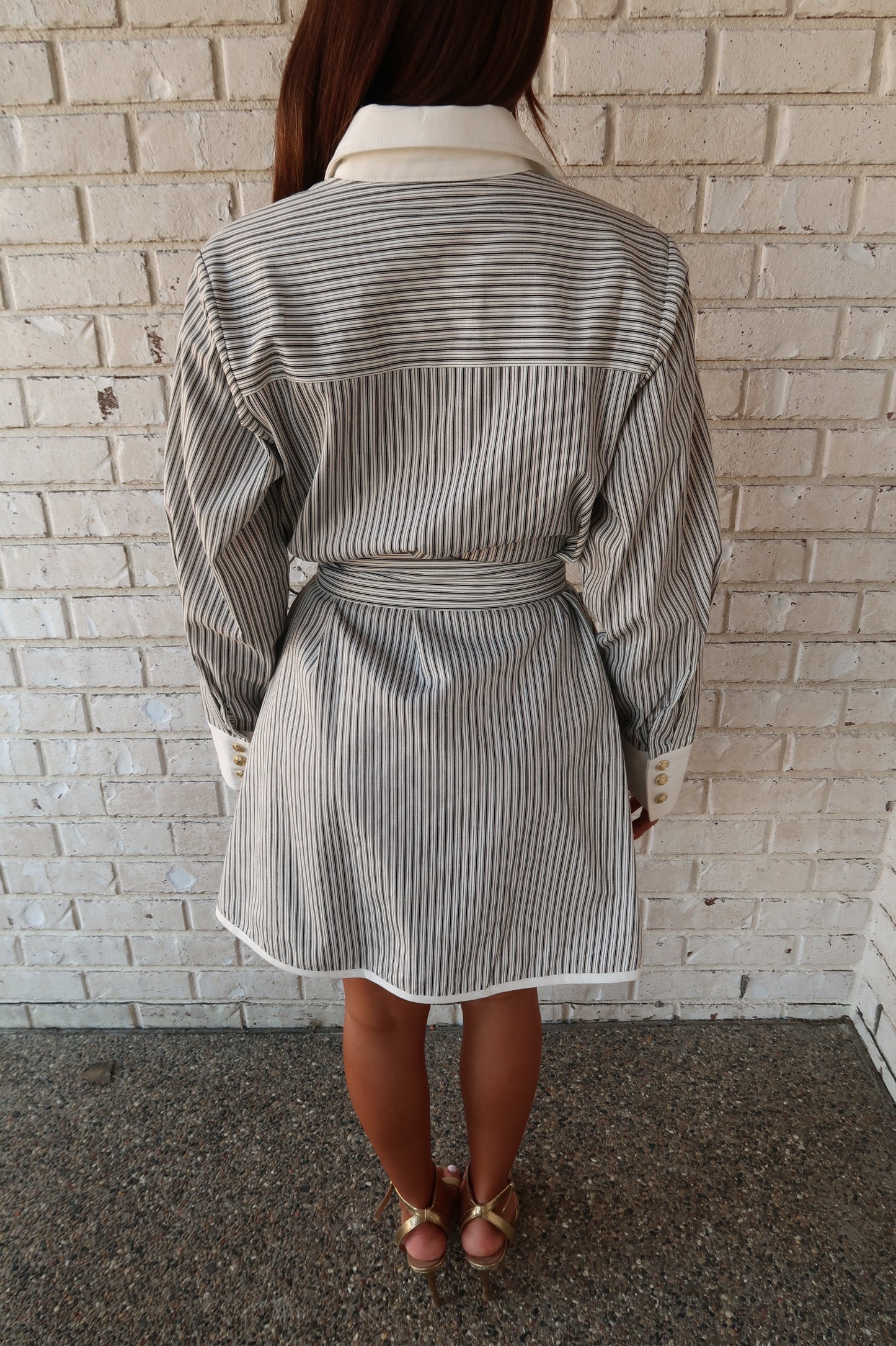 Classic Charm Pinstripe Dress