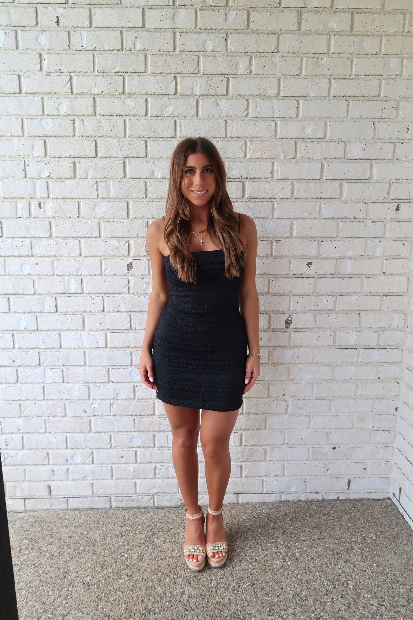 Black Lace Mini Dress