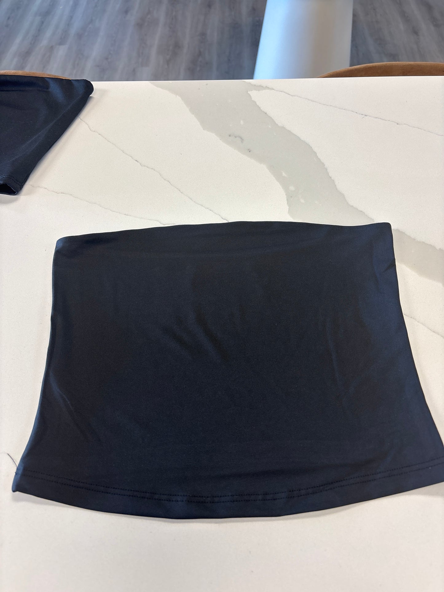 Contour double layered tube top black