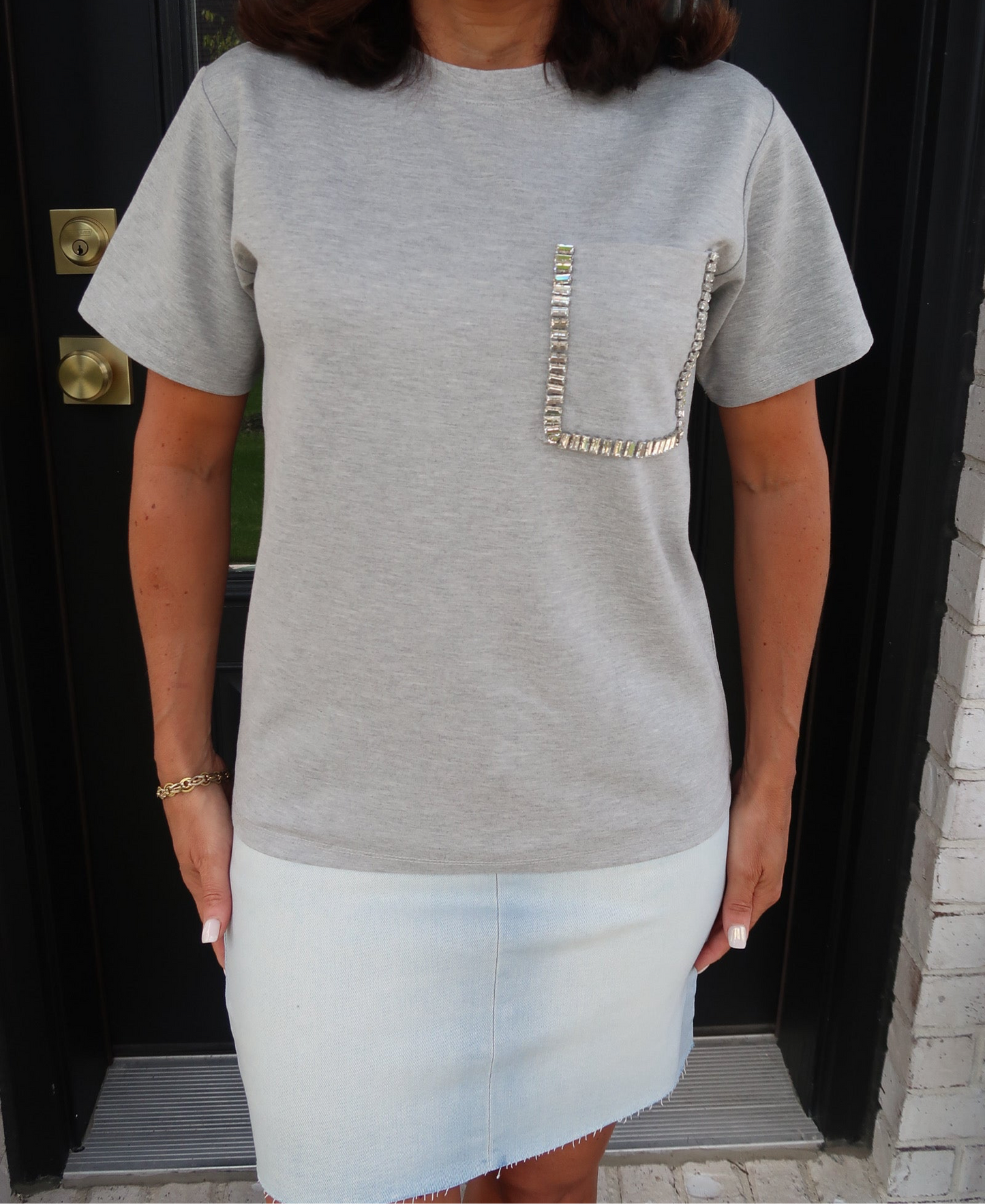 Embellished Pocket T-Shirt