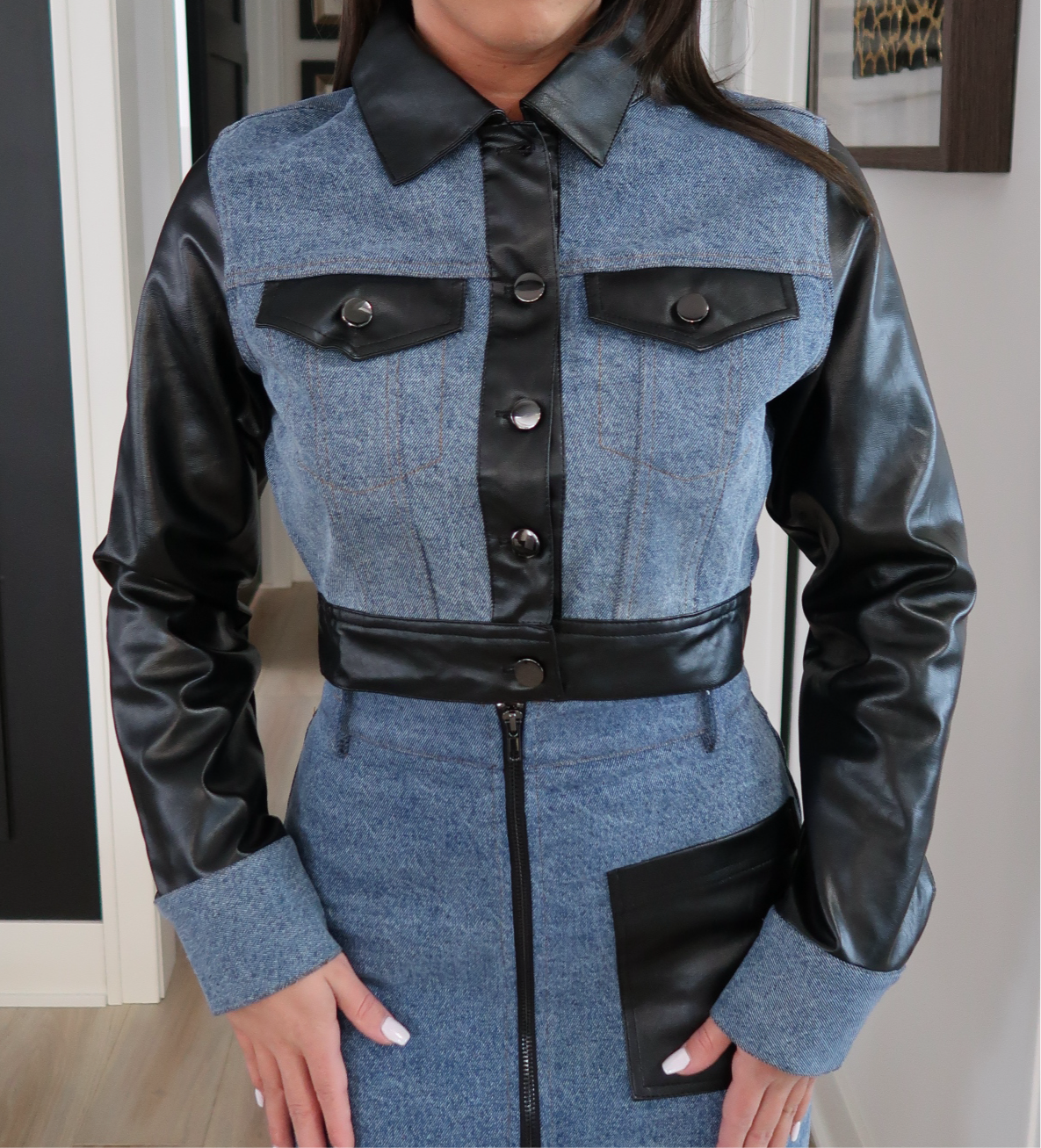 Quinn Denim Two Tone Jacket
