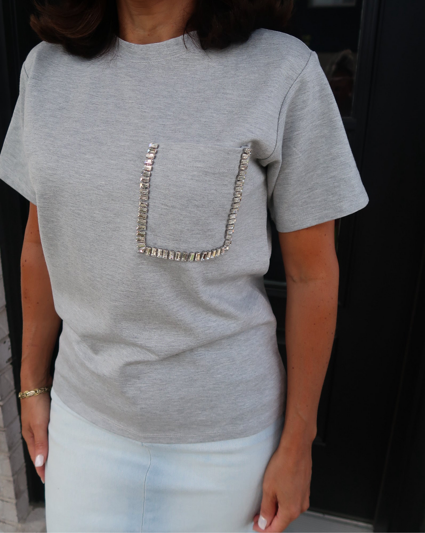Embellished Pocket T-Shirt