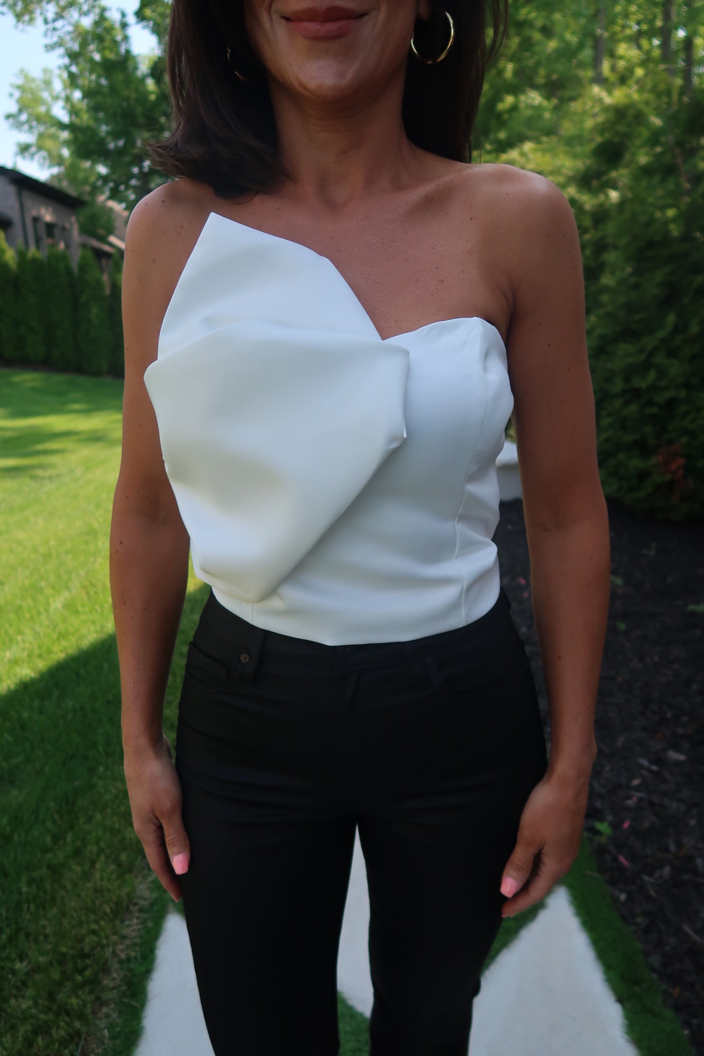 White Detail Top