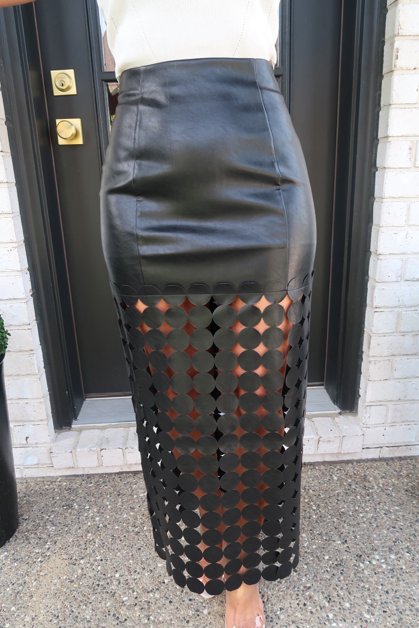 Geometric Midi Skirt
