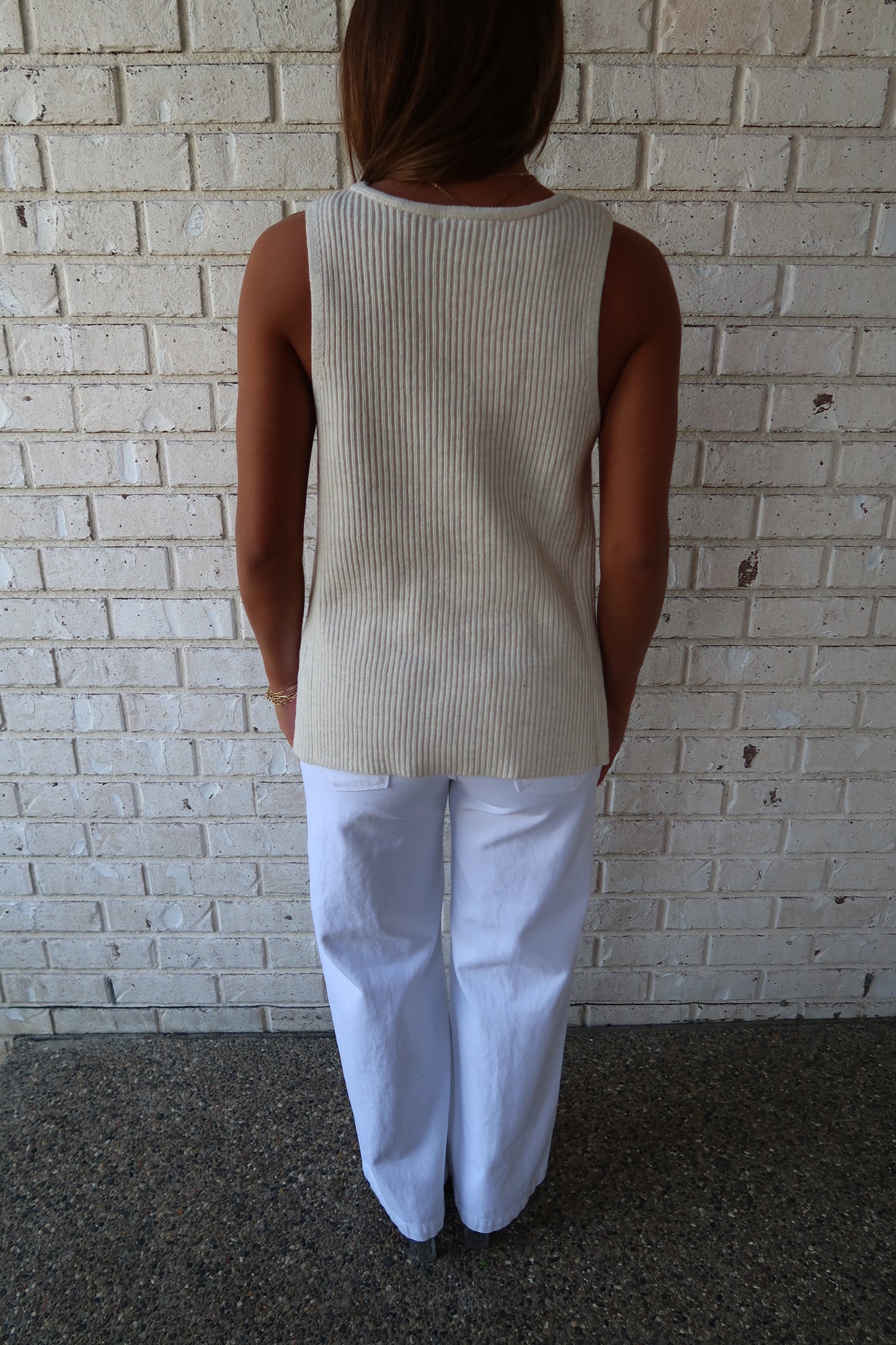 Oatmeal Sleeveless Vest
