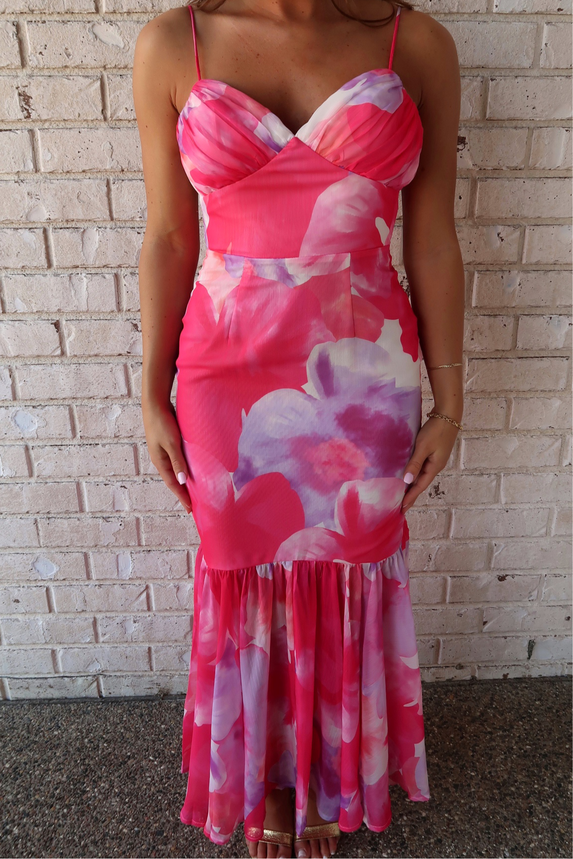 Rosé Romance Maxi Dress