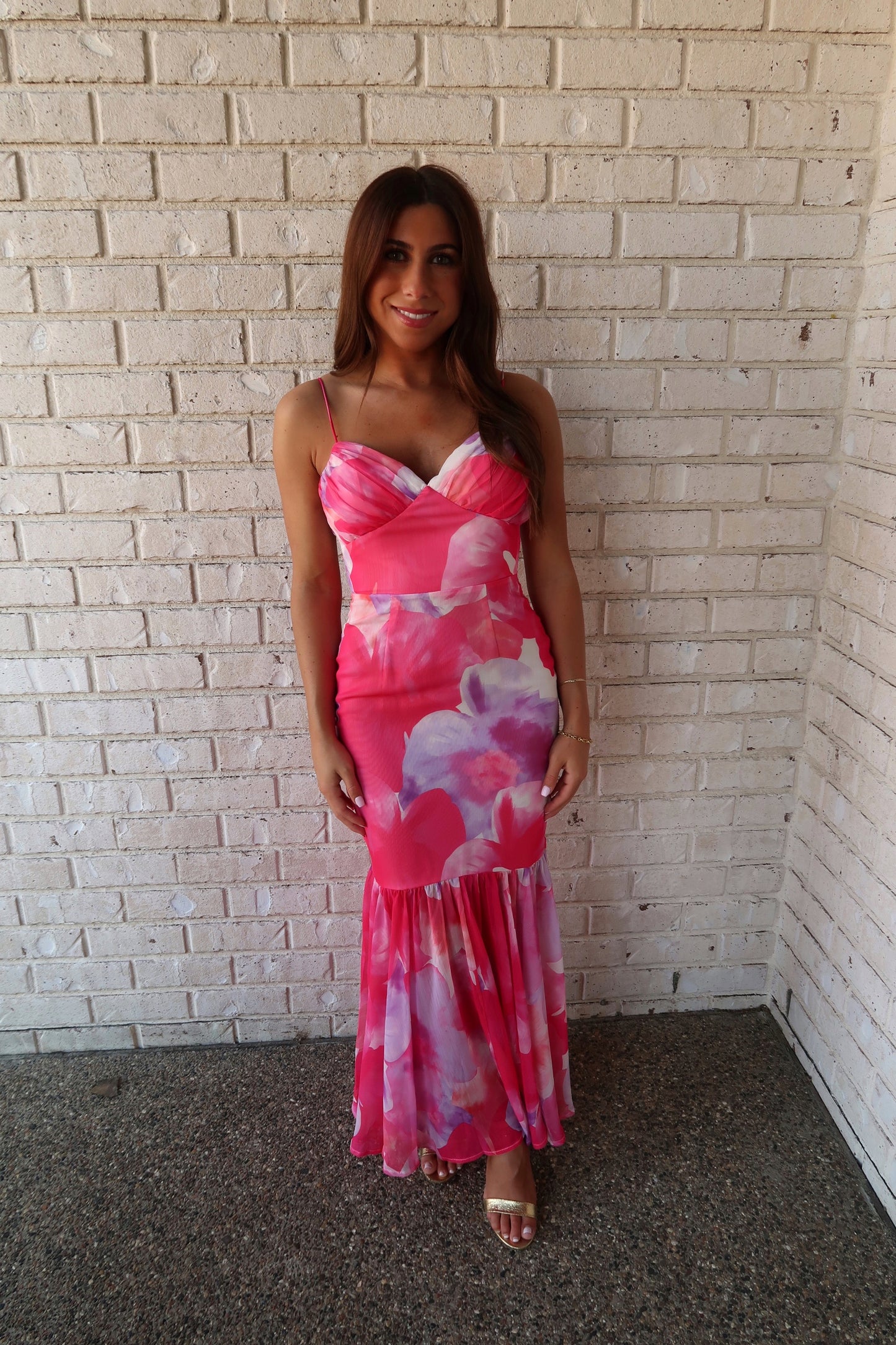 Rosé Romance Maxi Dress