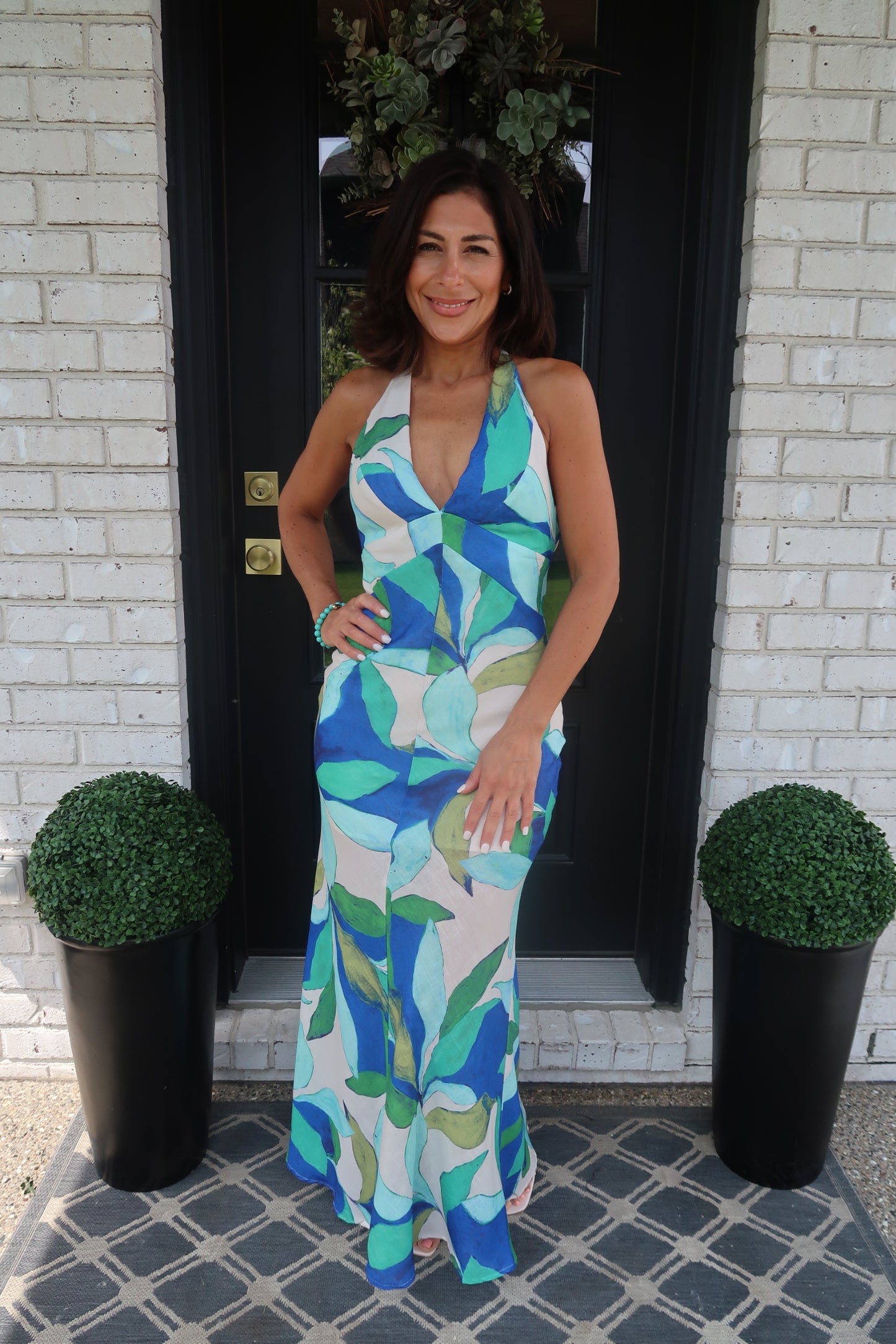 Halter Abstract Dress