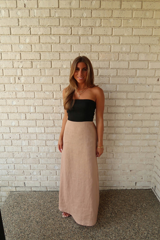 Arabella Linen Maxi Dress