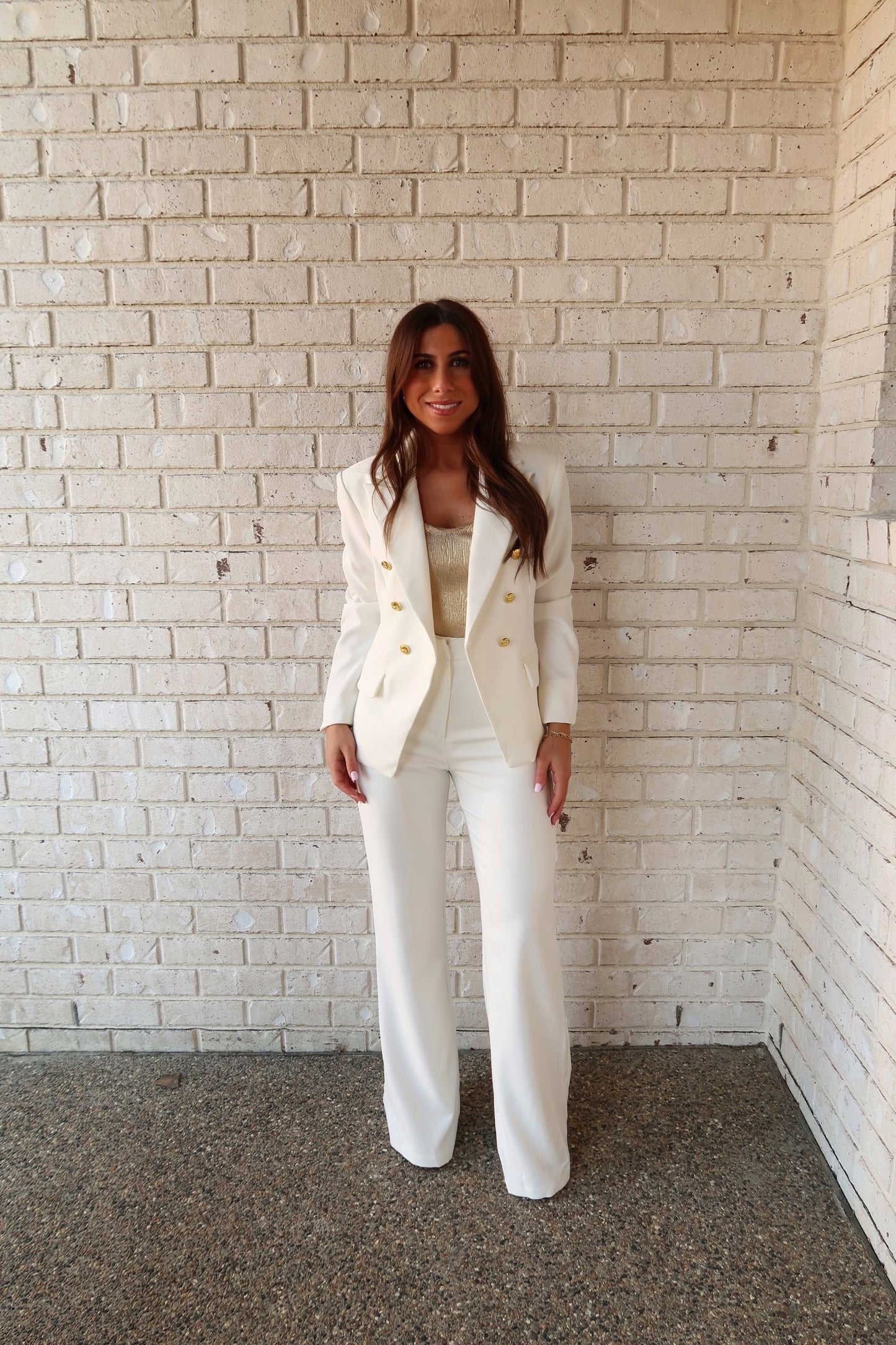 White Flare Pants