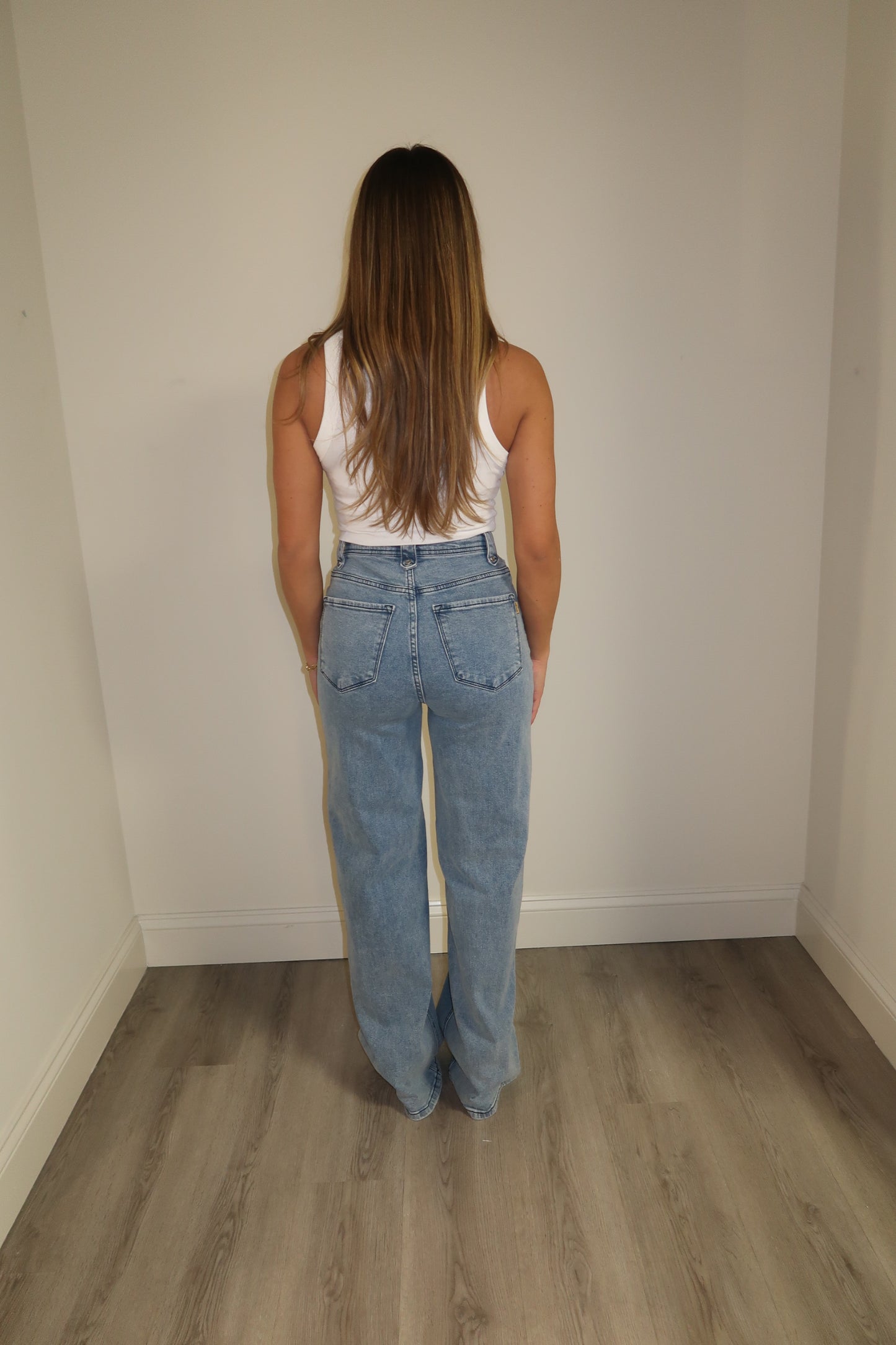 High Rise Medium Wash Jeans