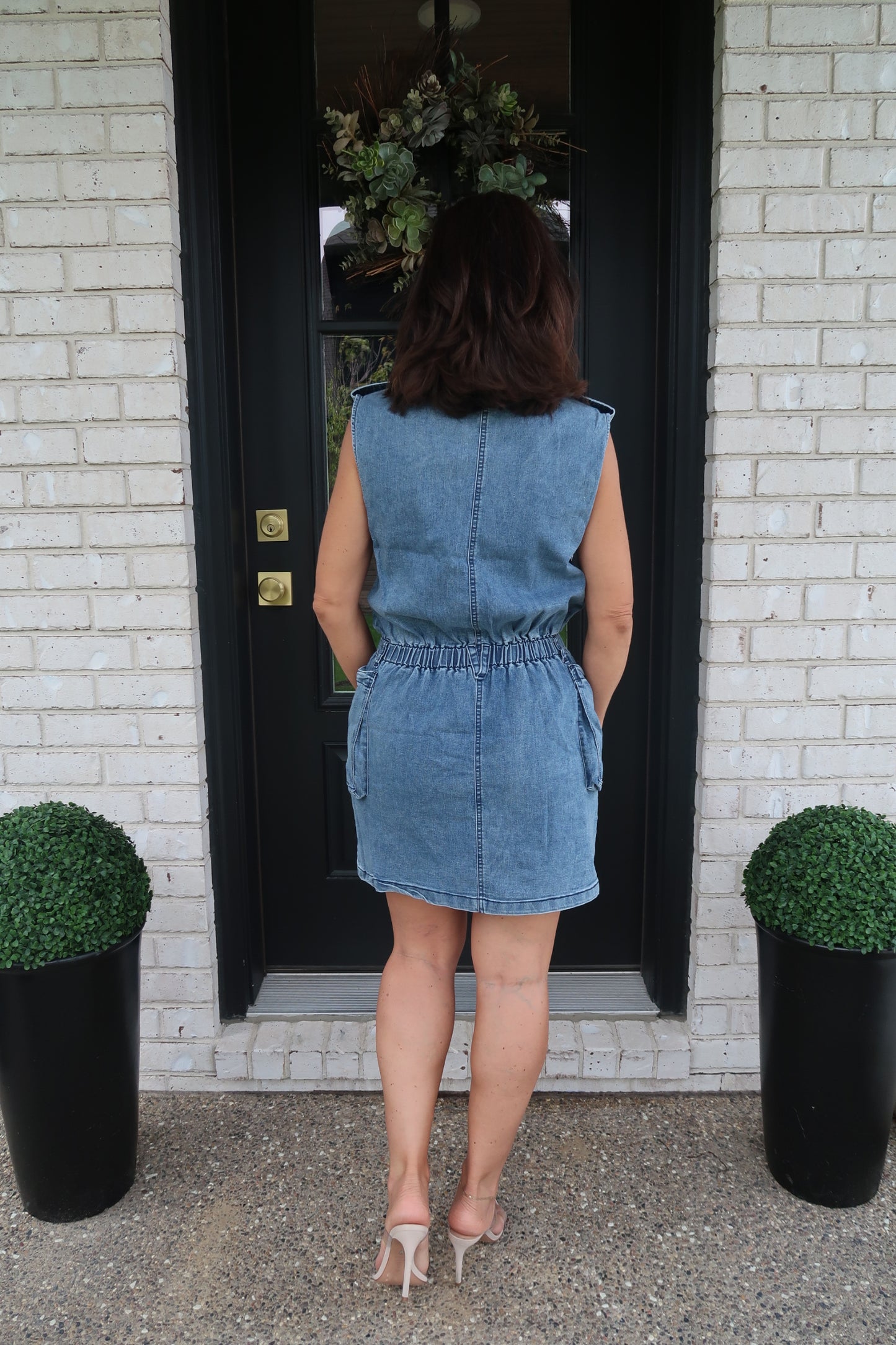 Cargo Denim Dress