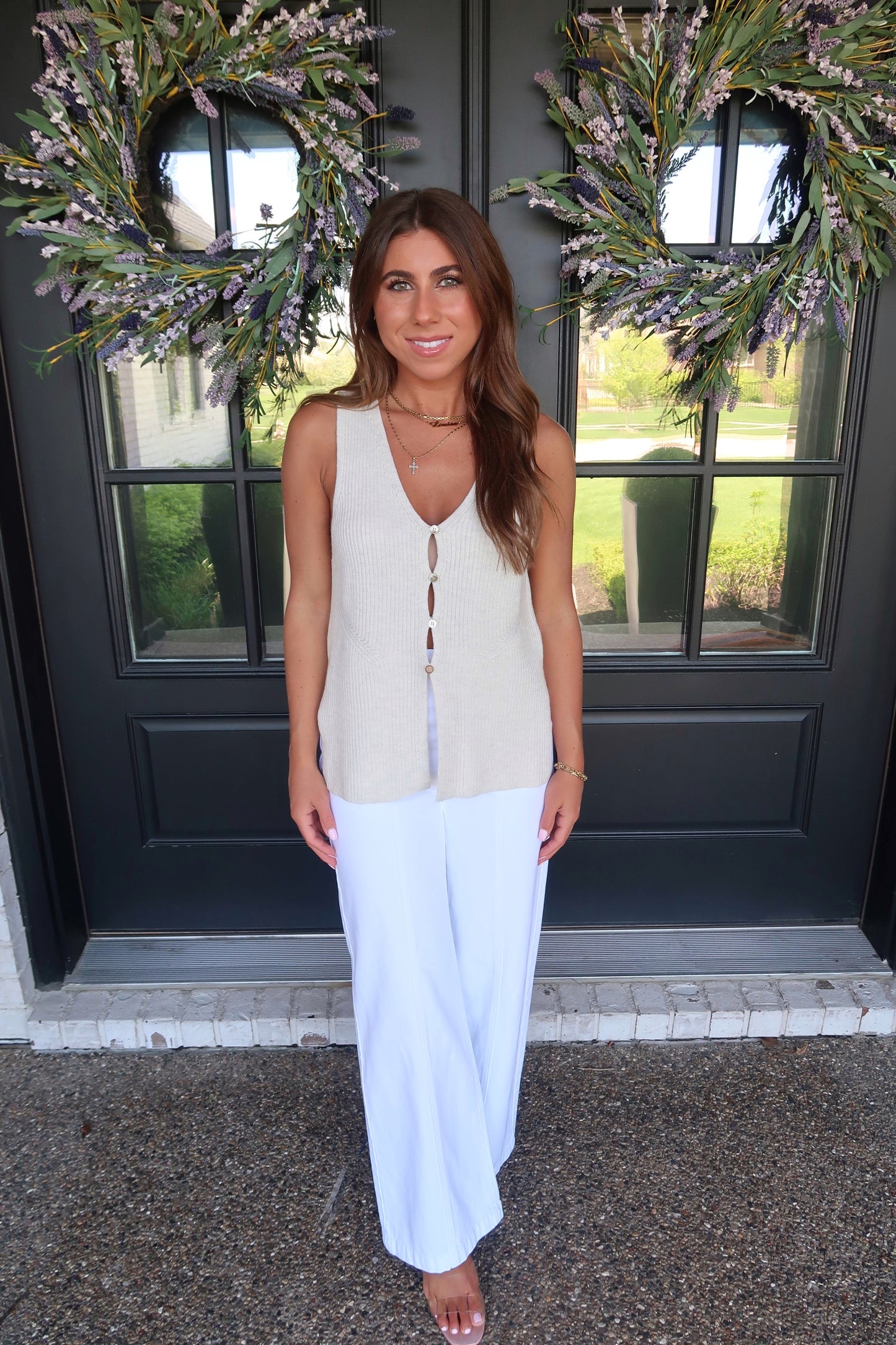 Oatmeal Sleeveless Vest