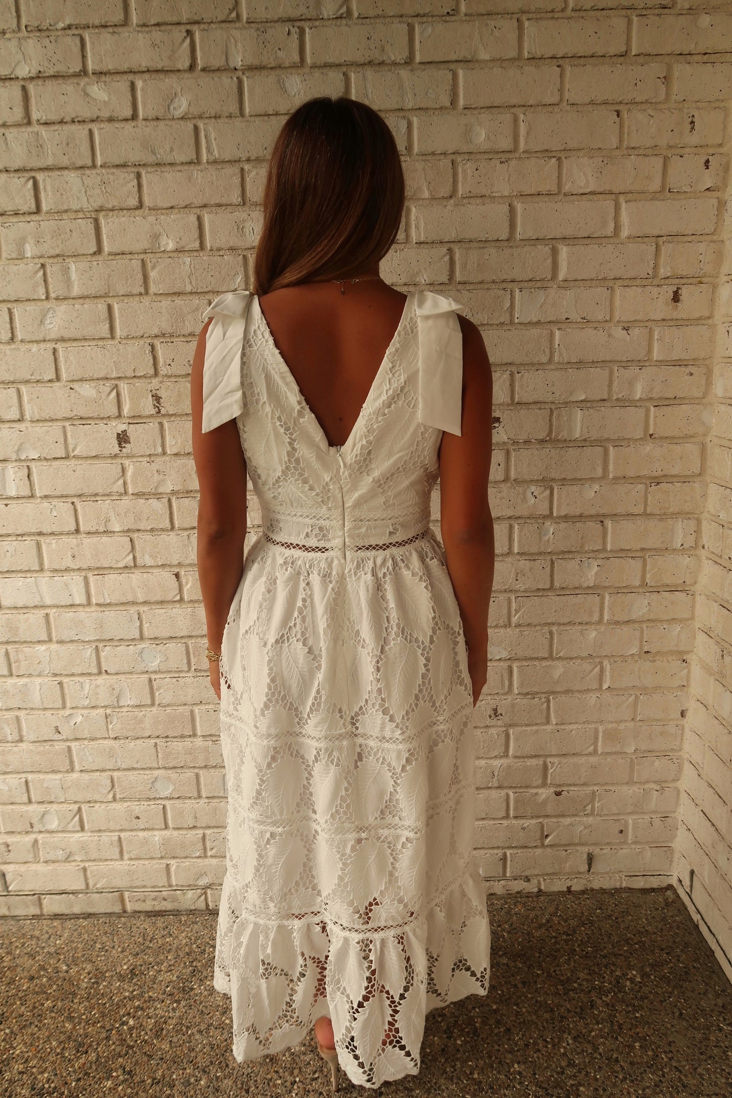 Bianca Eyelet Maxi Dress