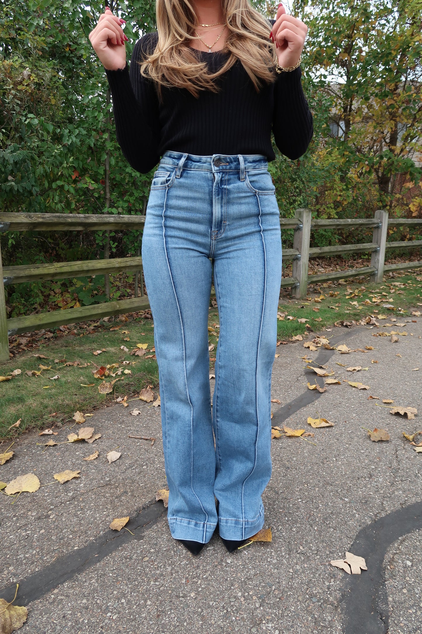 Medium Wash High Rise Jeans