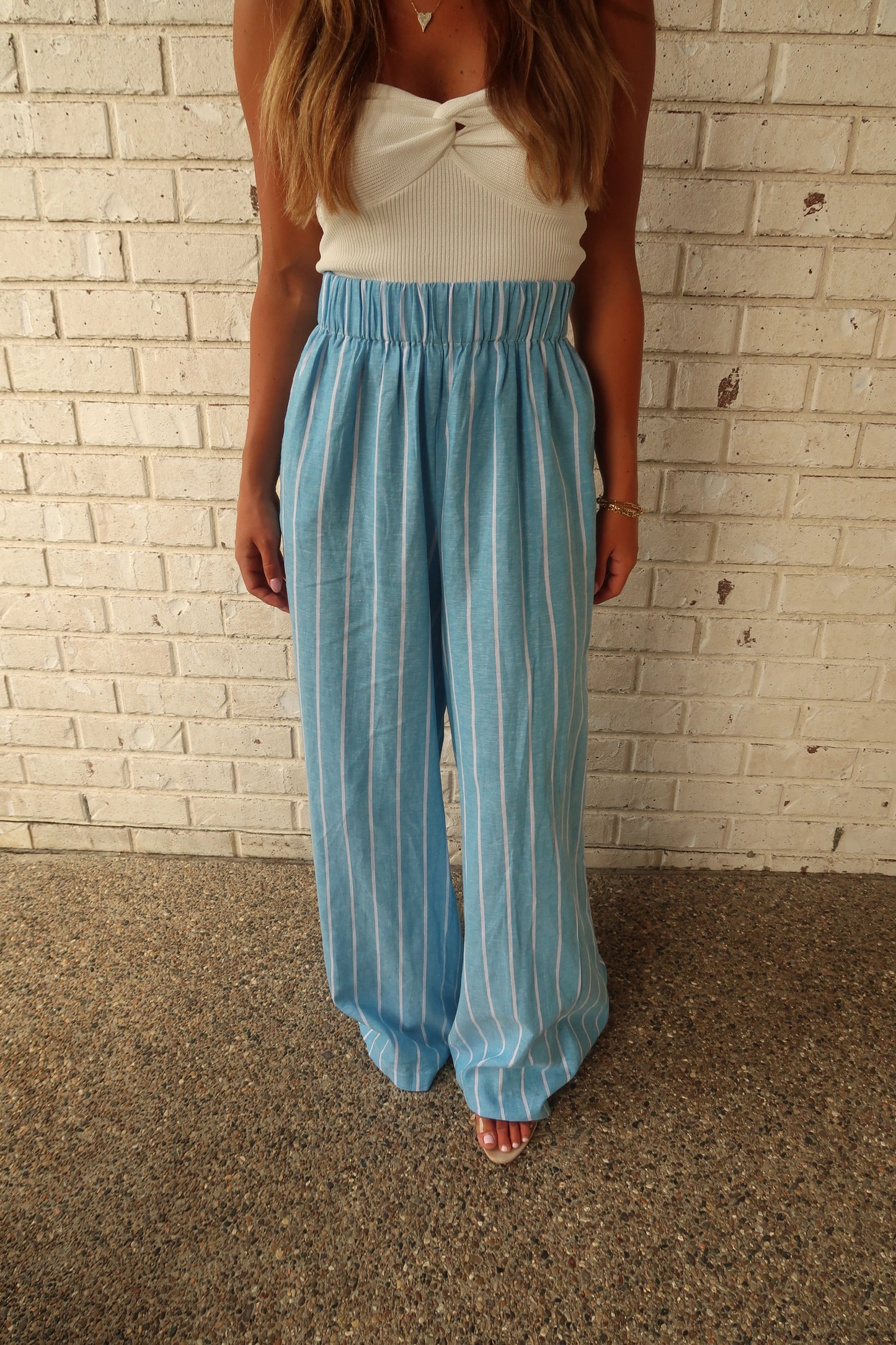 Striped Linen Pants