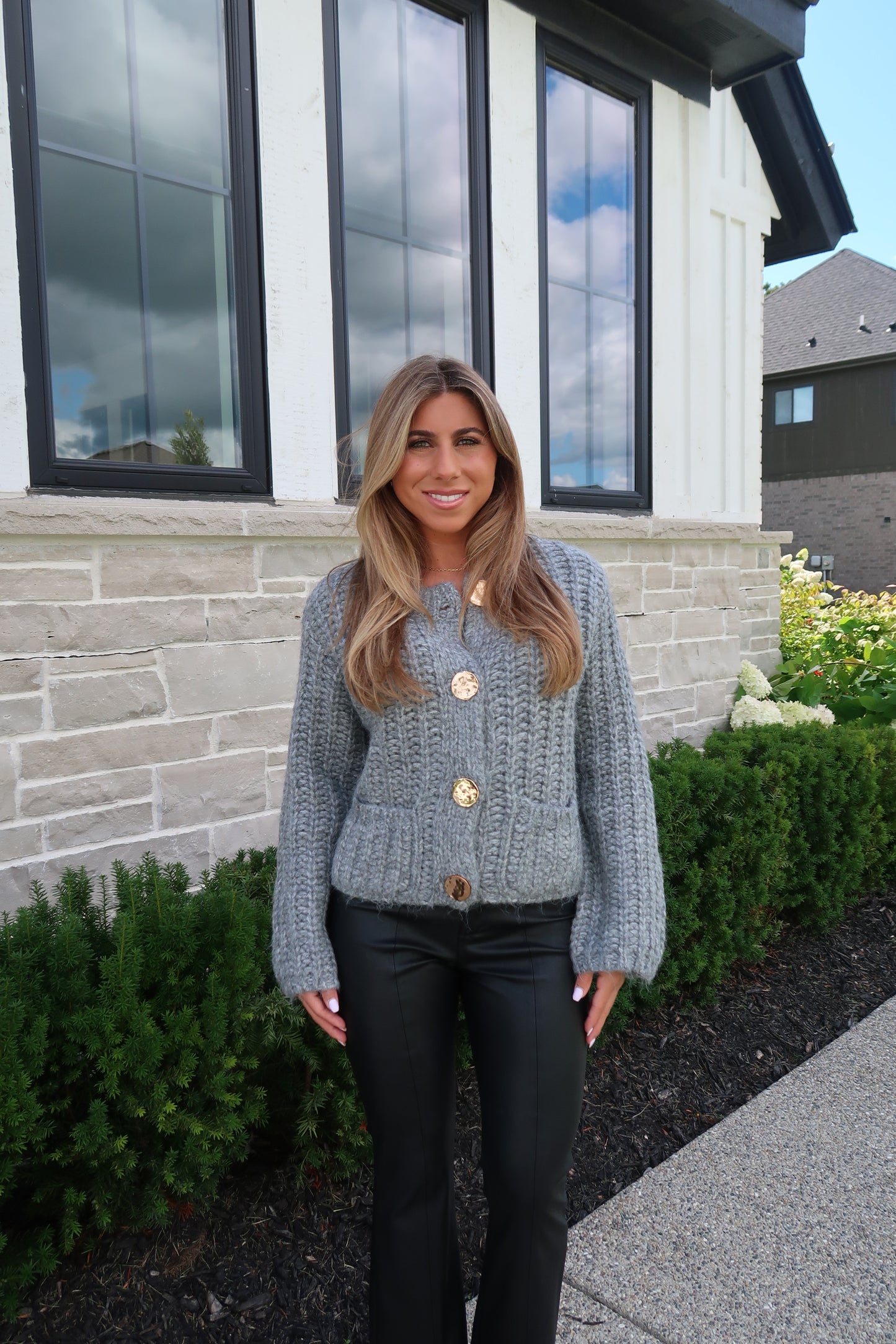 Chunky Gray Sweater