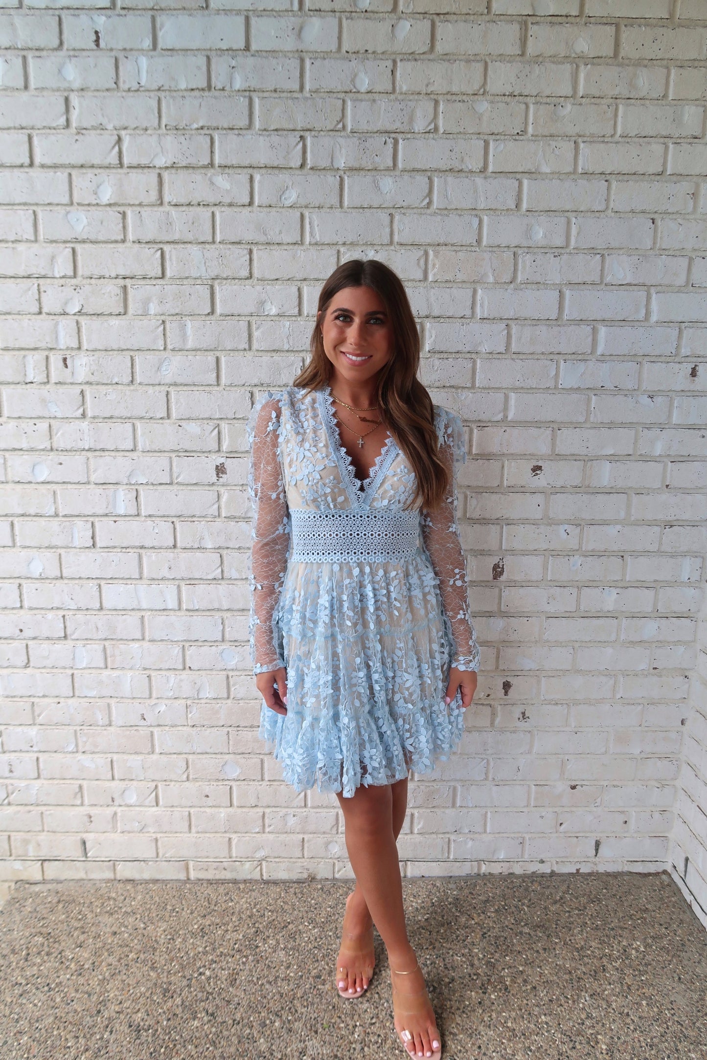 Powder Blue Lace dress