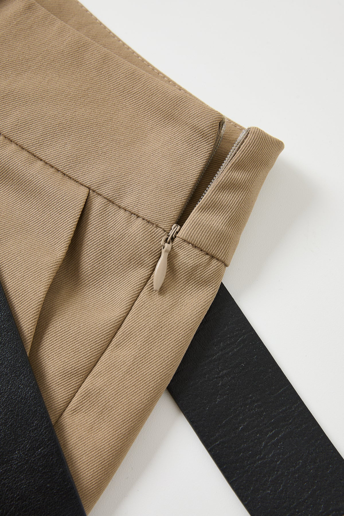 Axelle Woven Asymmetrical Pleated Pants