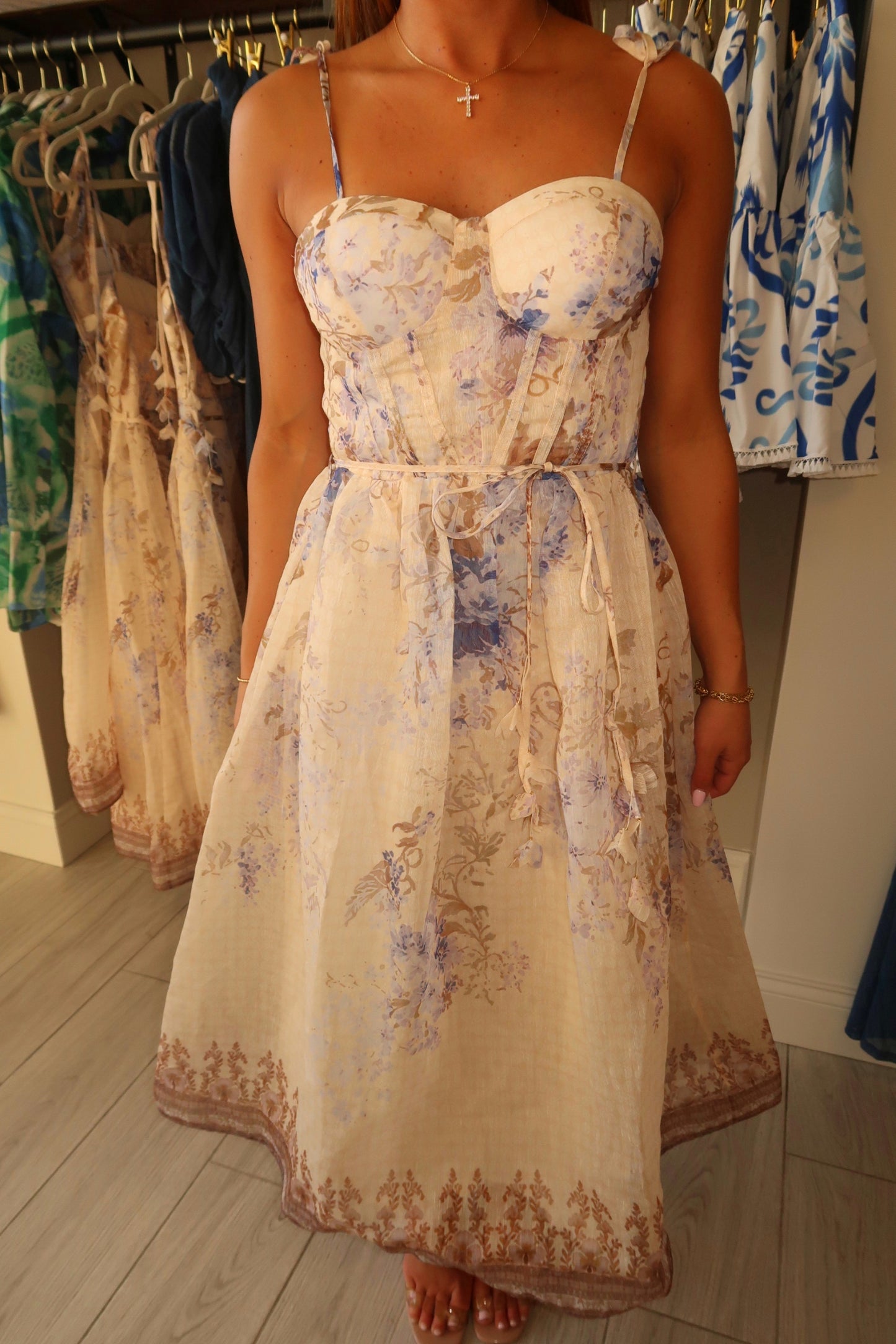 Lavender Garden Midi Dress