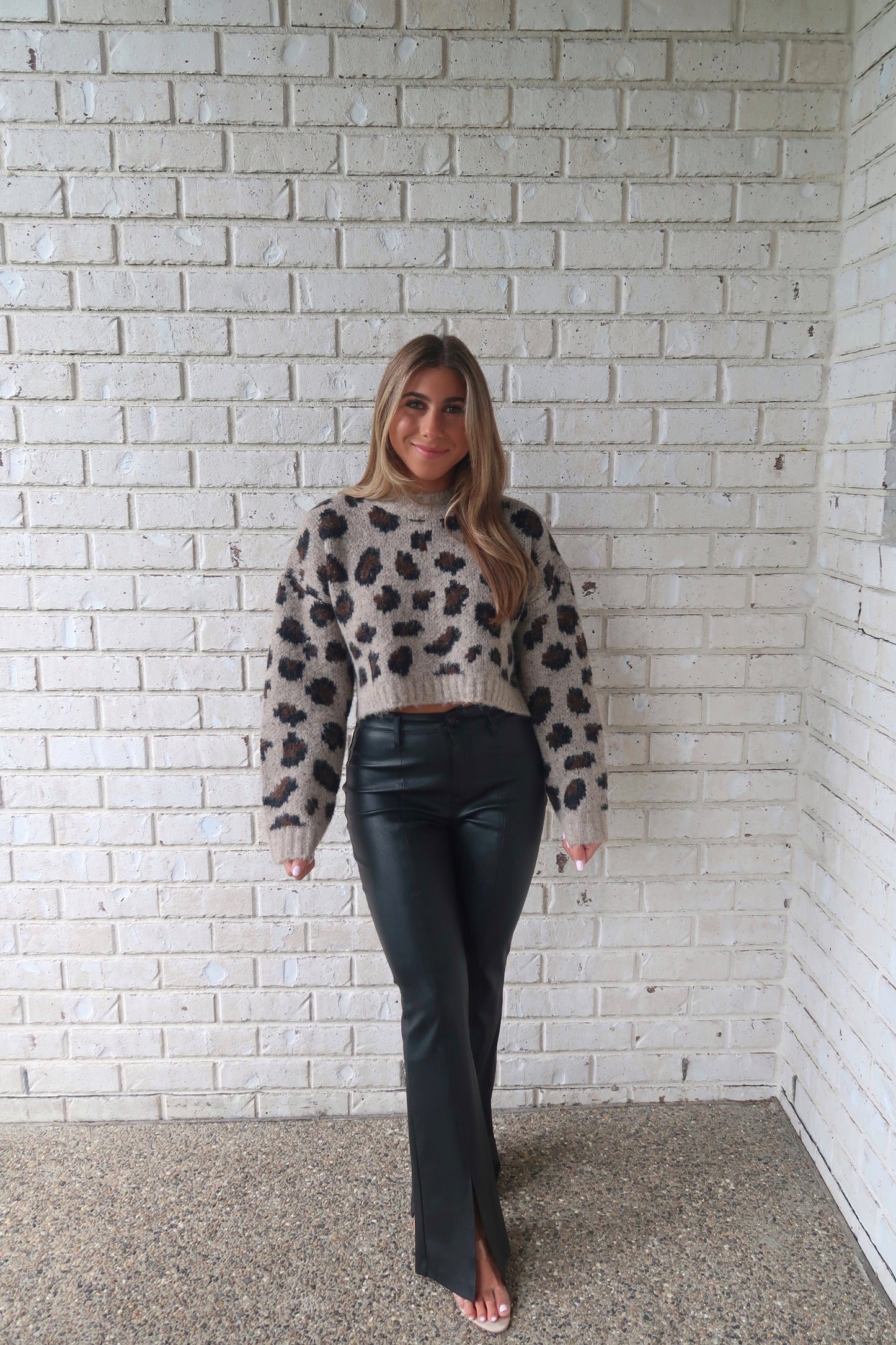 Leopard Knit Sweater