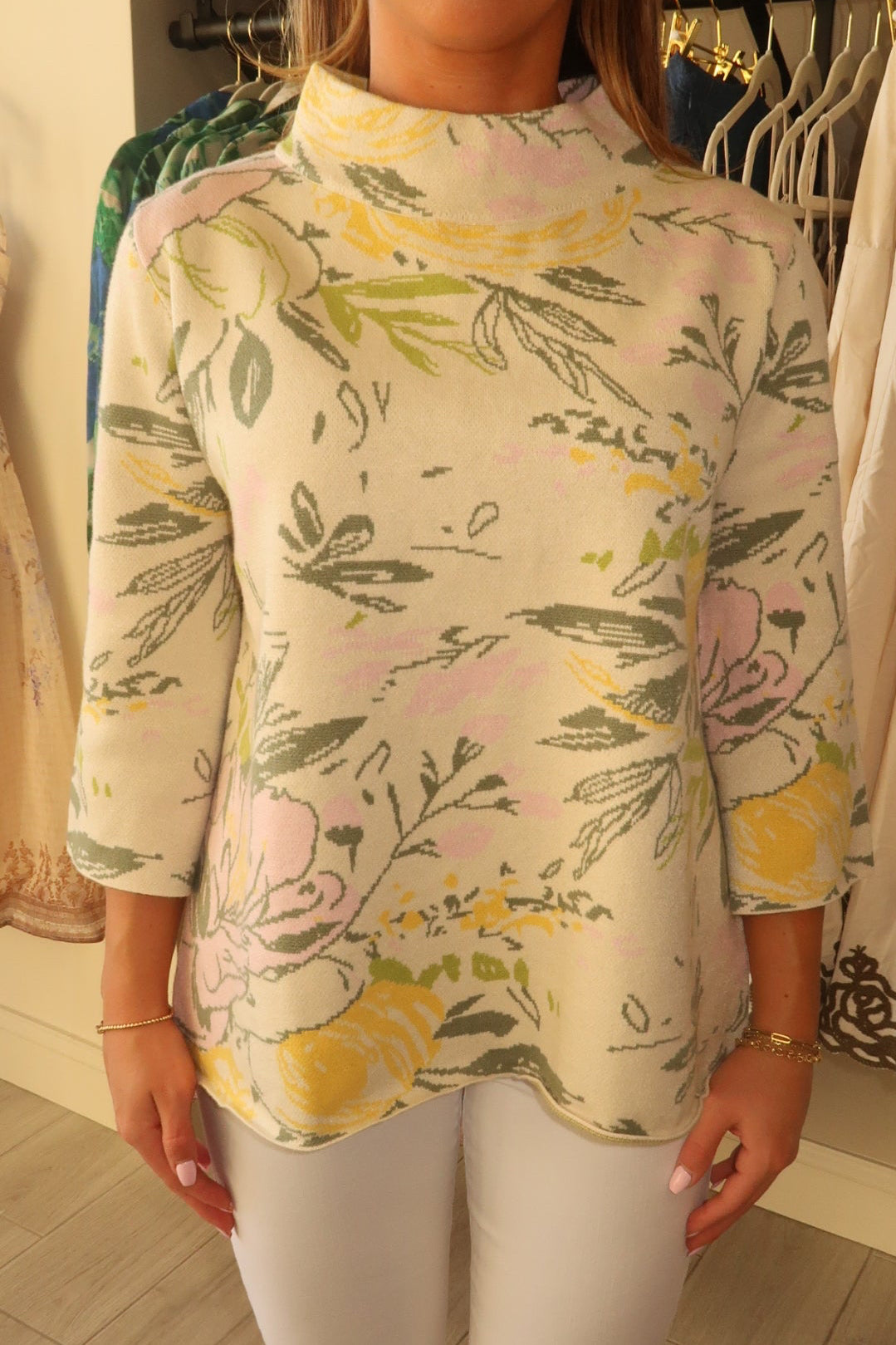 Spring Blossom Knit Top