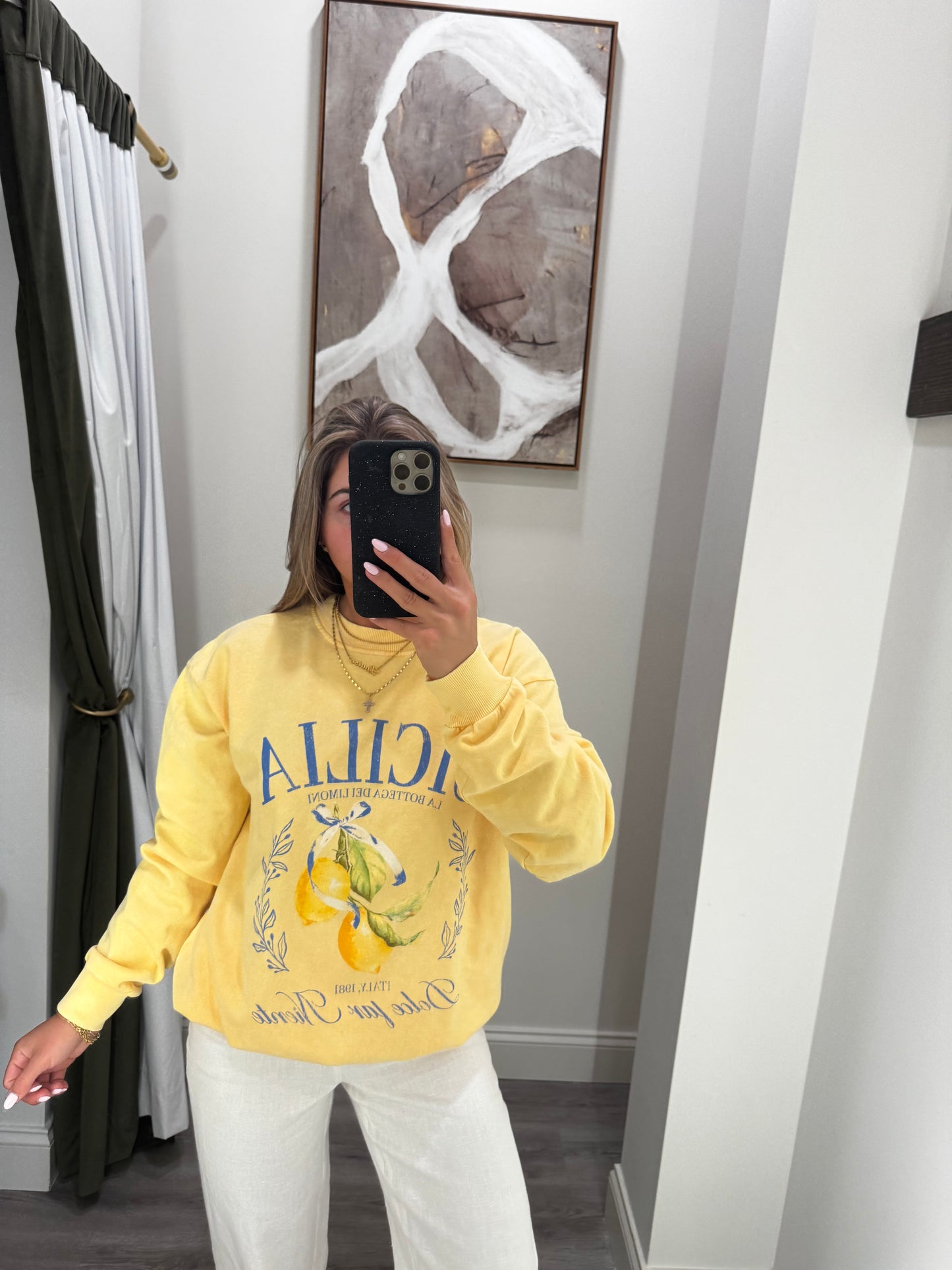 Sicilia Crewneck - Yellow