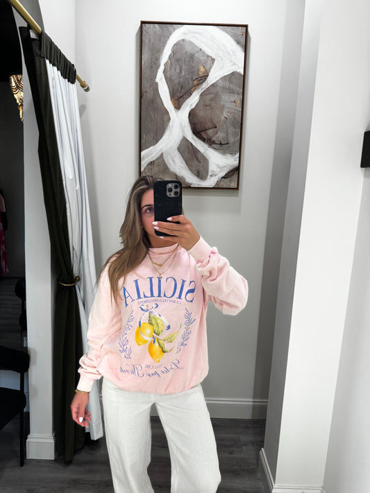 Sicilia Crewneck - Pink