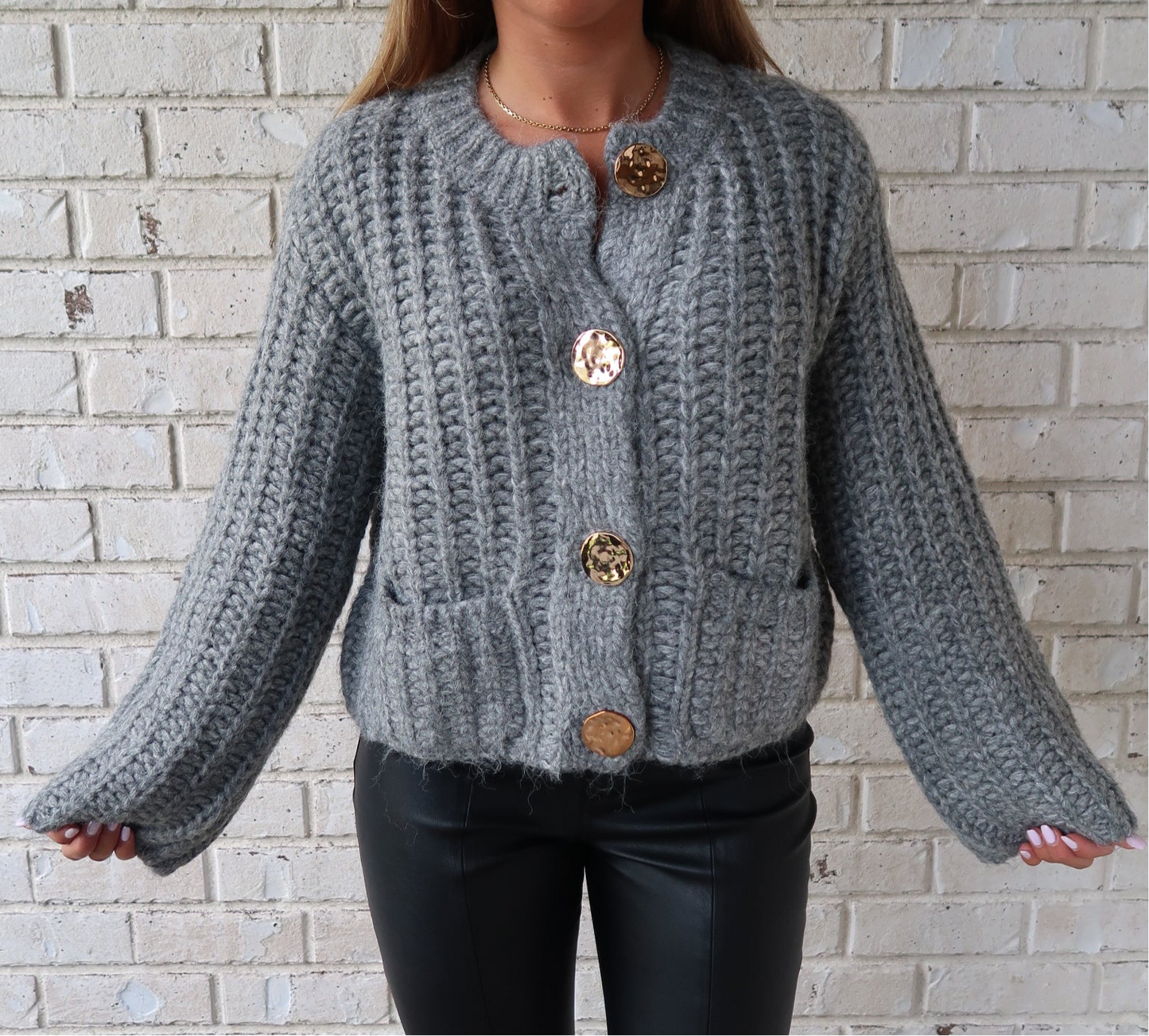 Chunky Gray Sweater