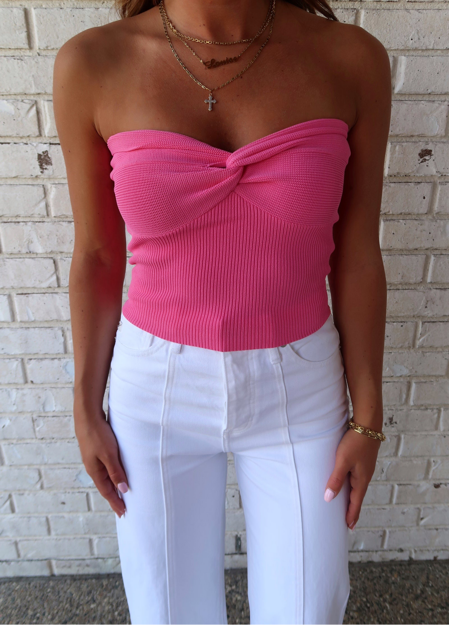 Barbie Pink Twist Tube Top