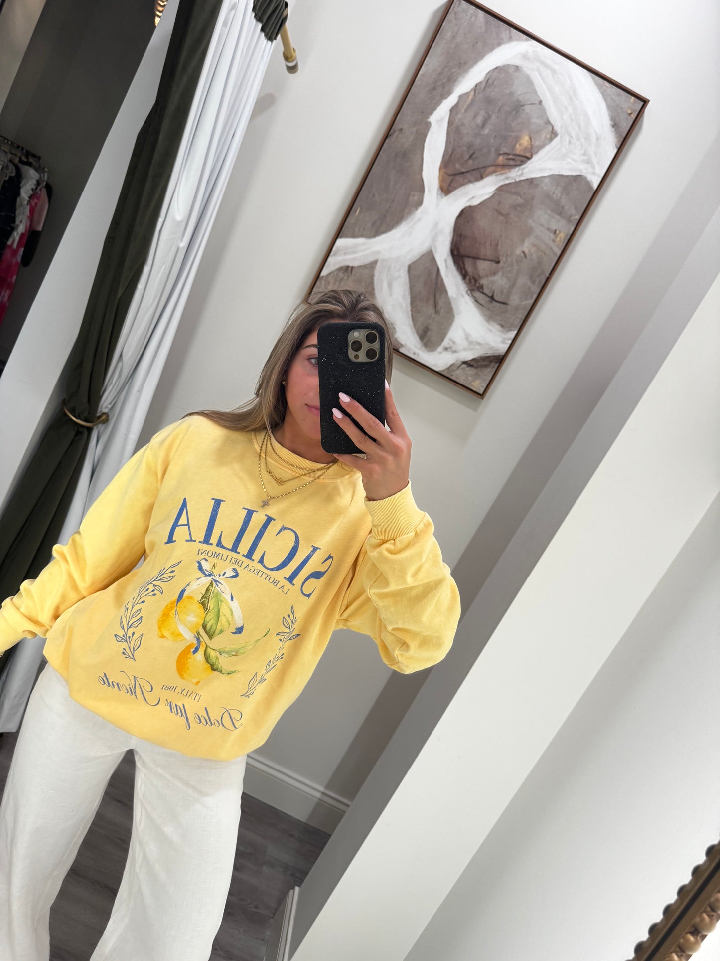 Sicilia Crewneck - Yellow
