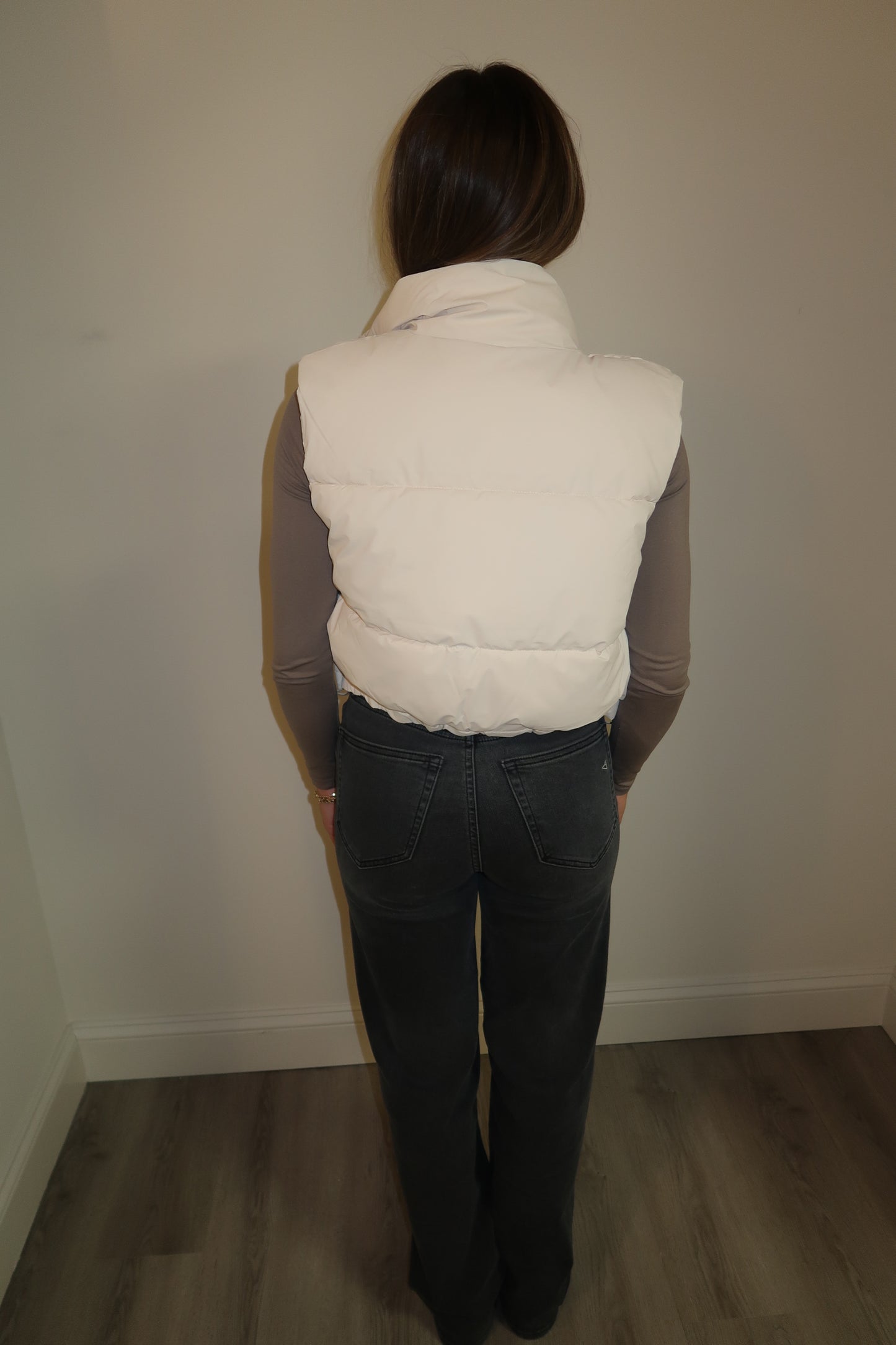 Cream Puffer Vest