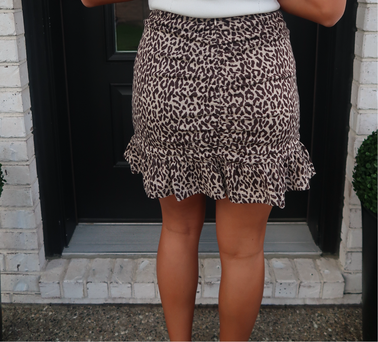 Cheetah Print Mini Skirt