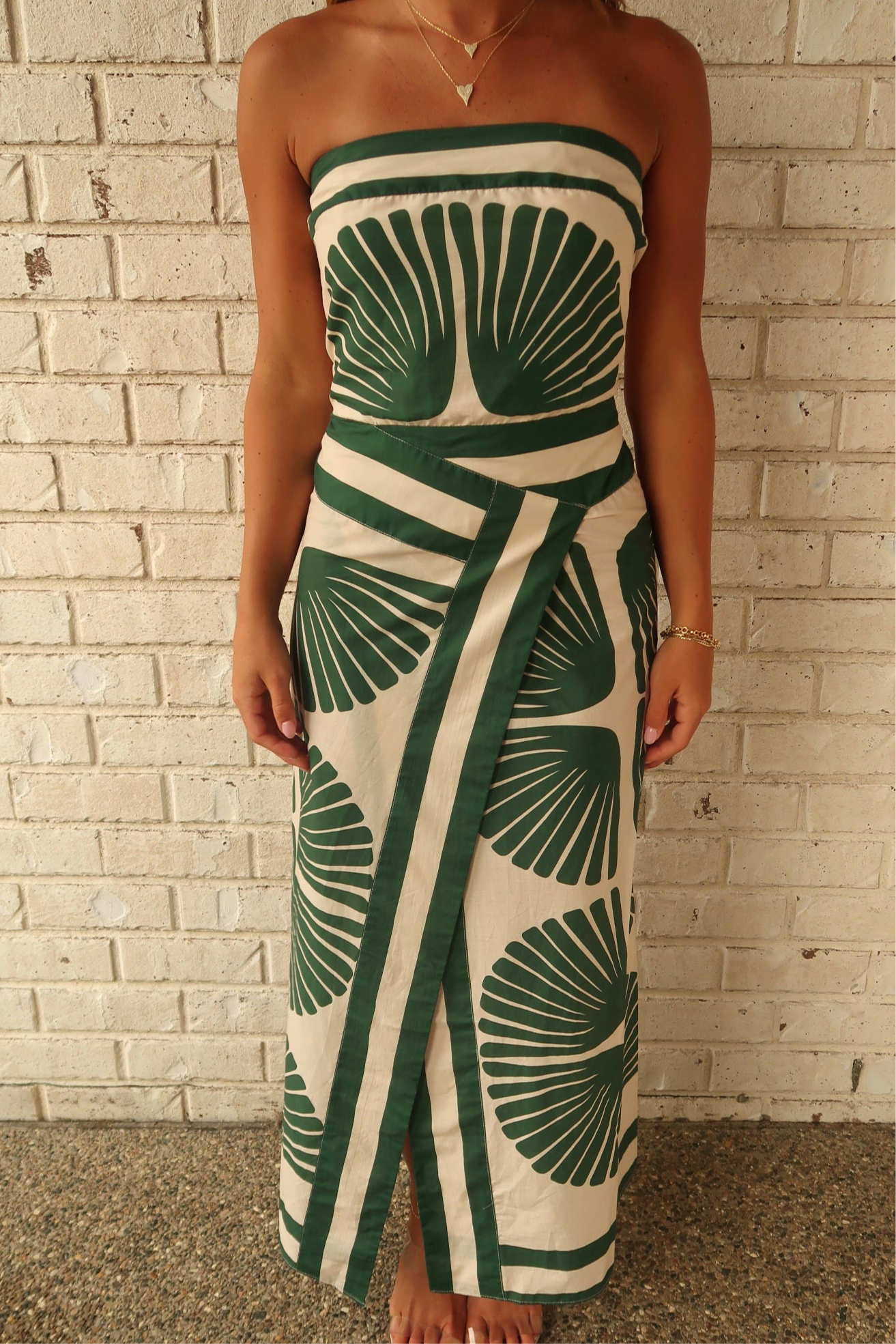 Pacifica Palm Midi Dress