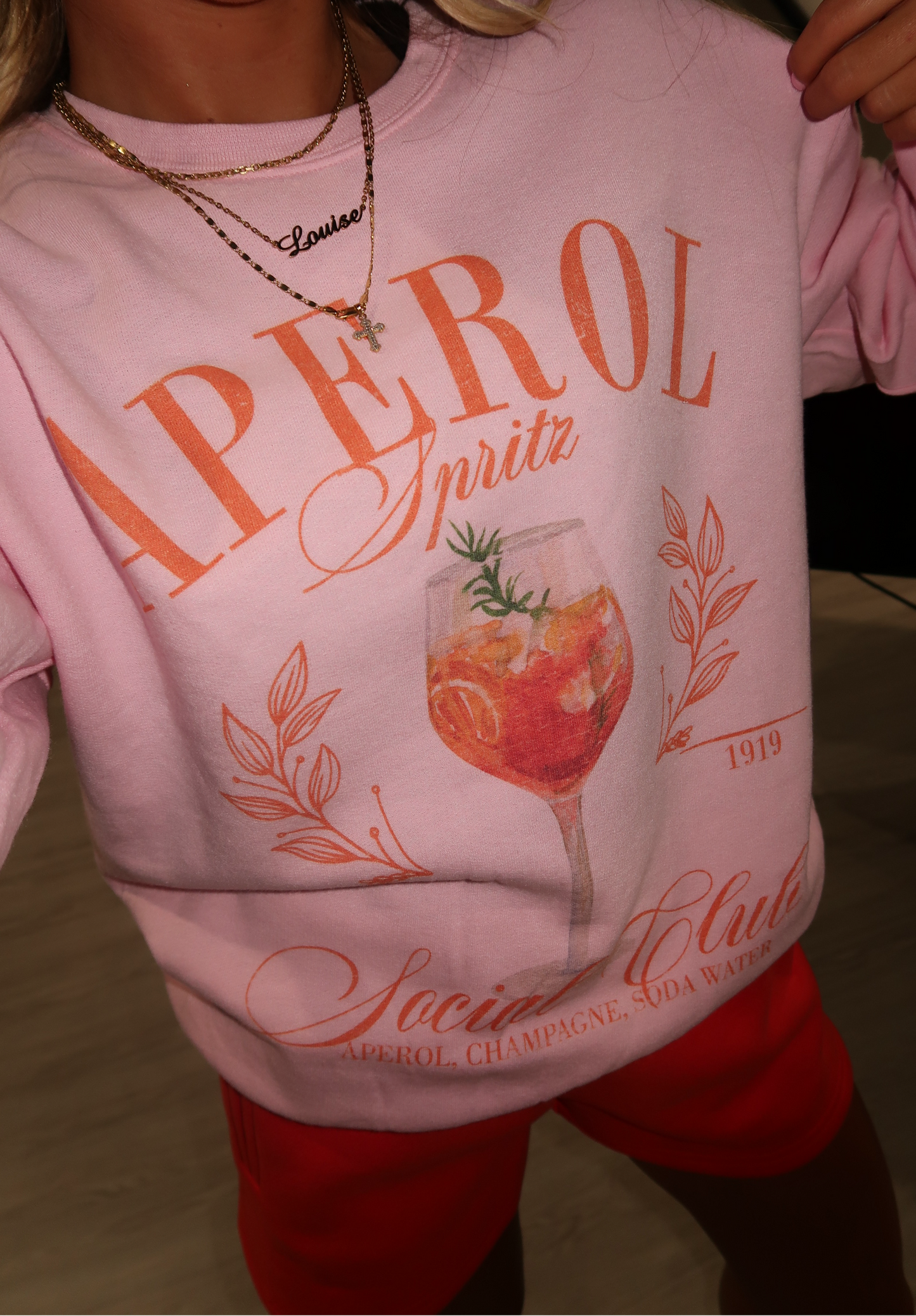 Aperol Spritz Crewneck - Pink