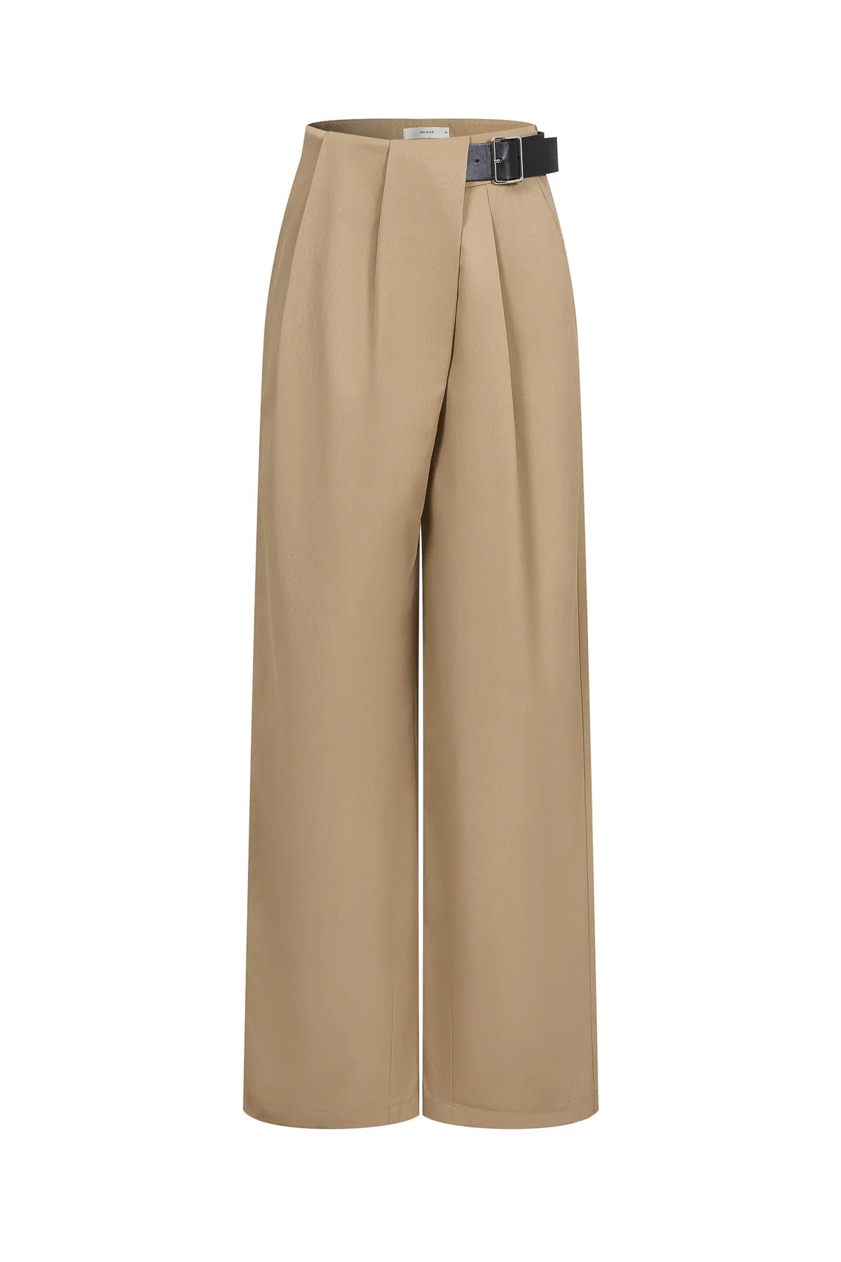 Axelle Woven Asymmetrical Pleated Pants