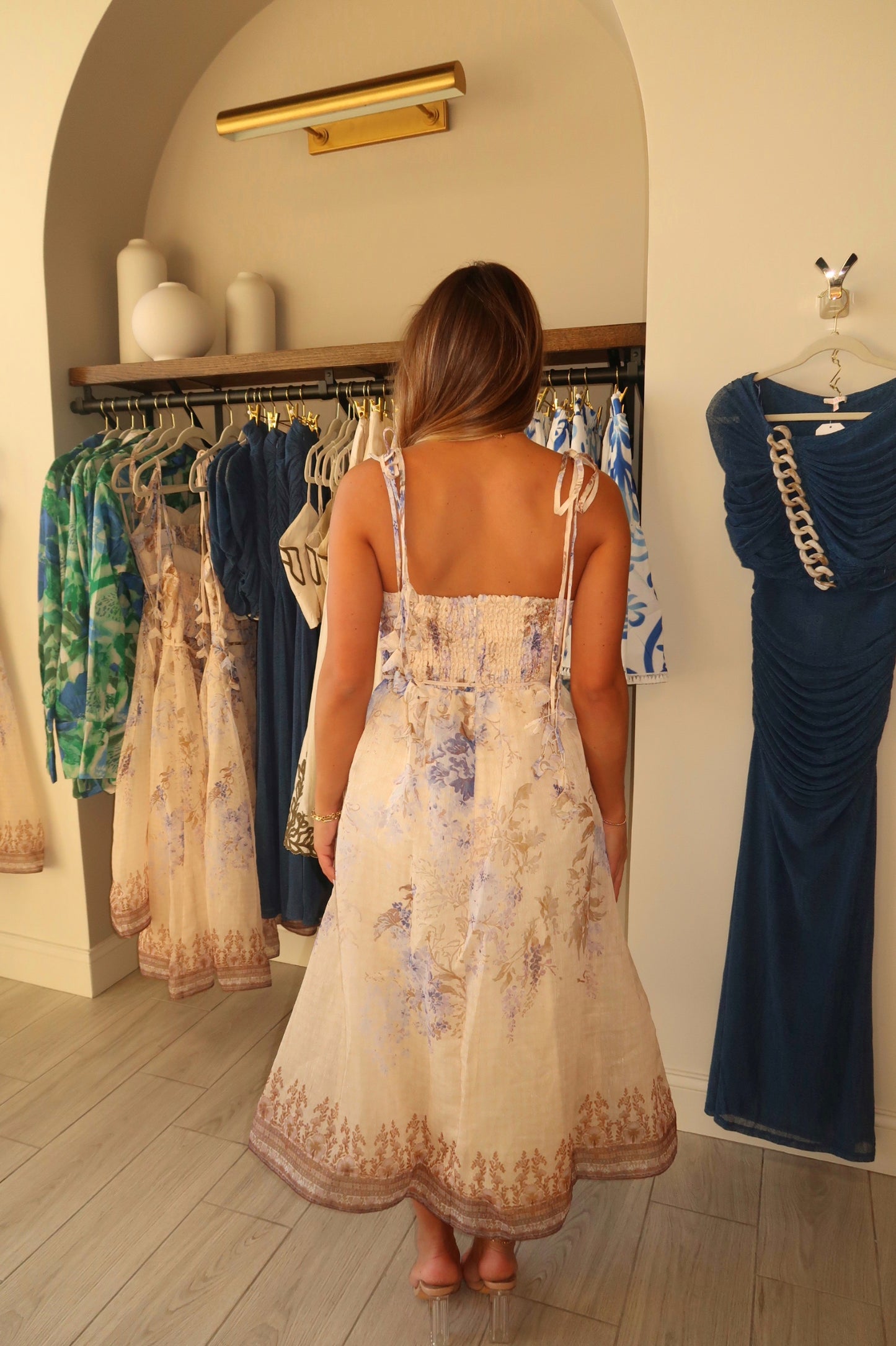 Lavender Garden Midi Dress