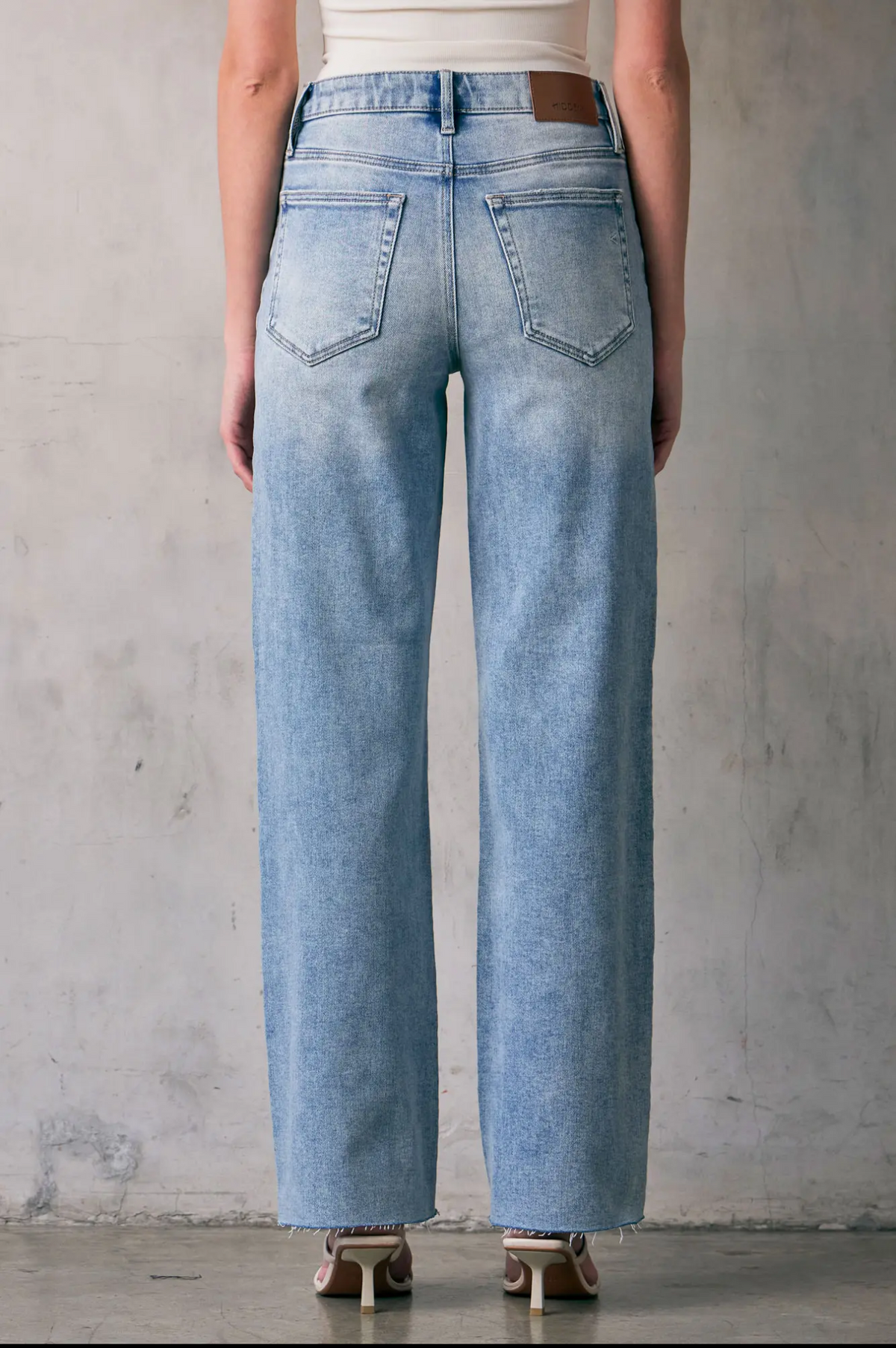 Medium Wash Classic Straight Leg Jeans