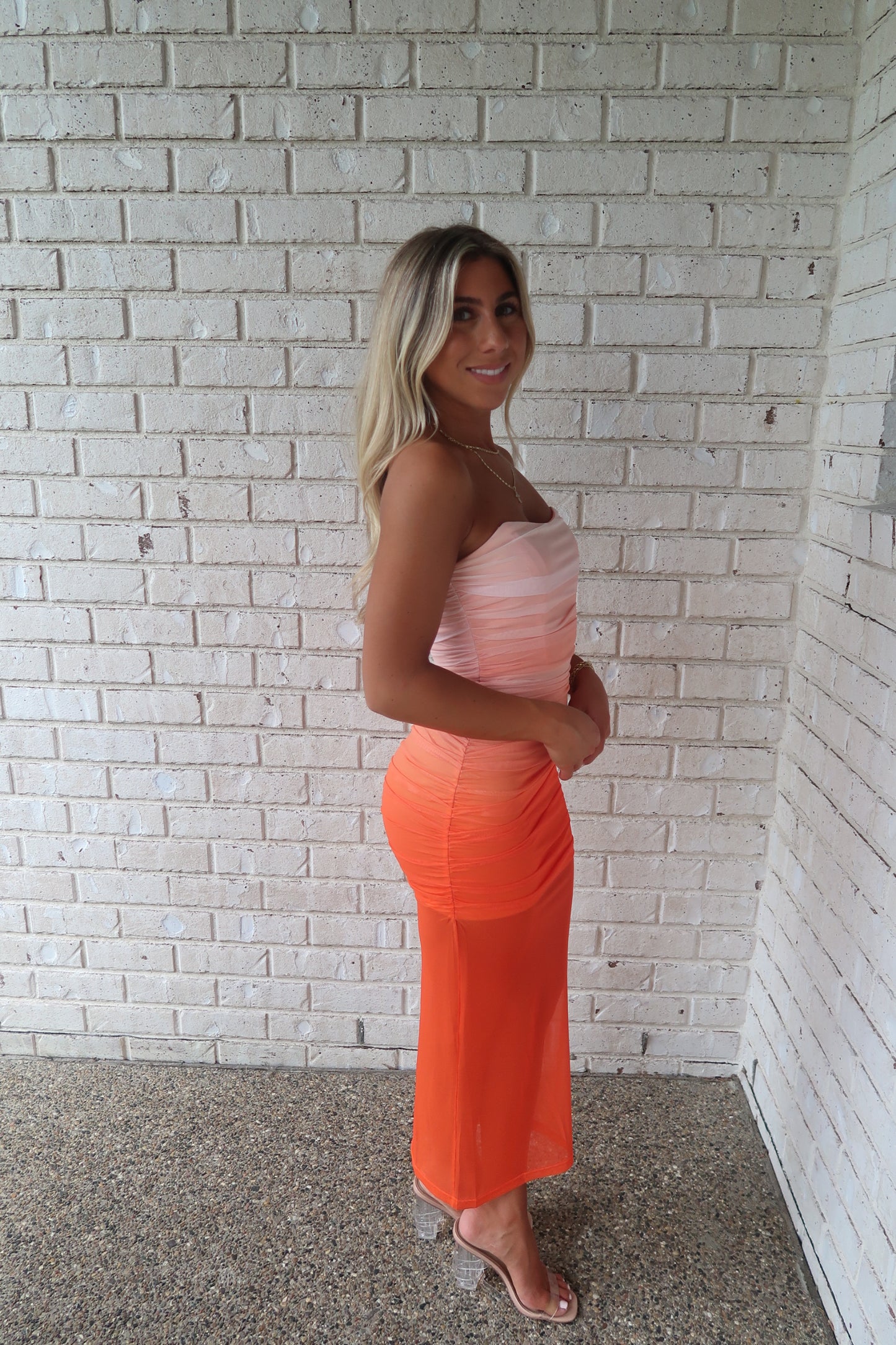 Aranciata Ombré Maxi Dress