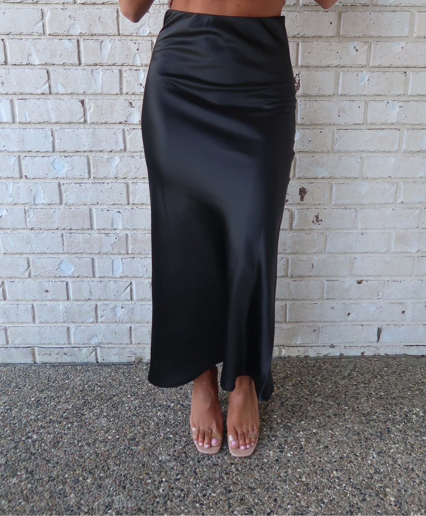 Midnight Satin Maxi Skirt