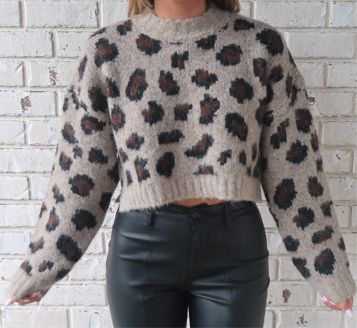 Leopard Knit Sweater