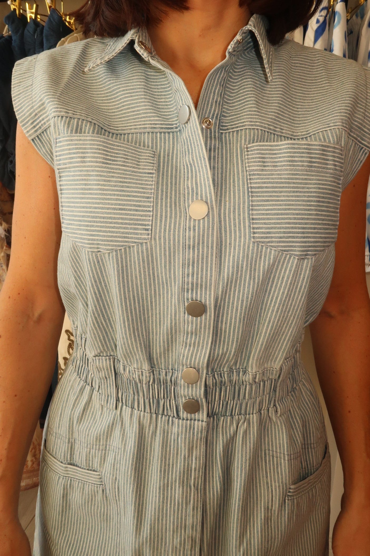 Stripe Denim Dress