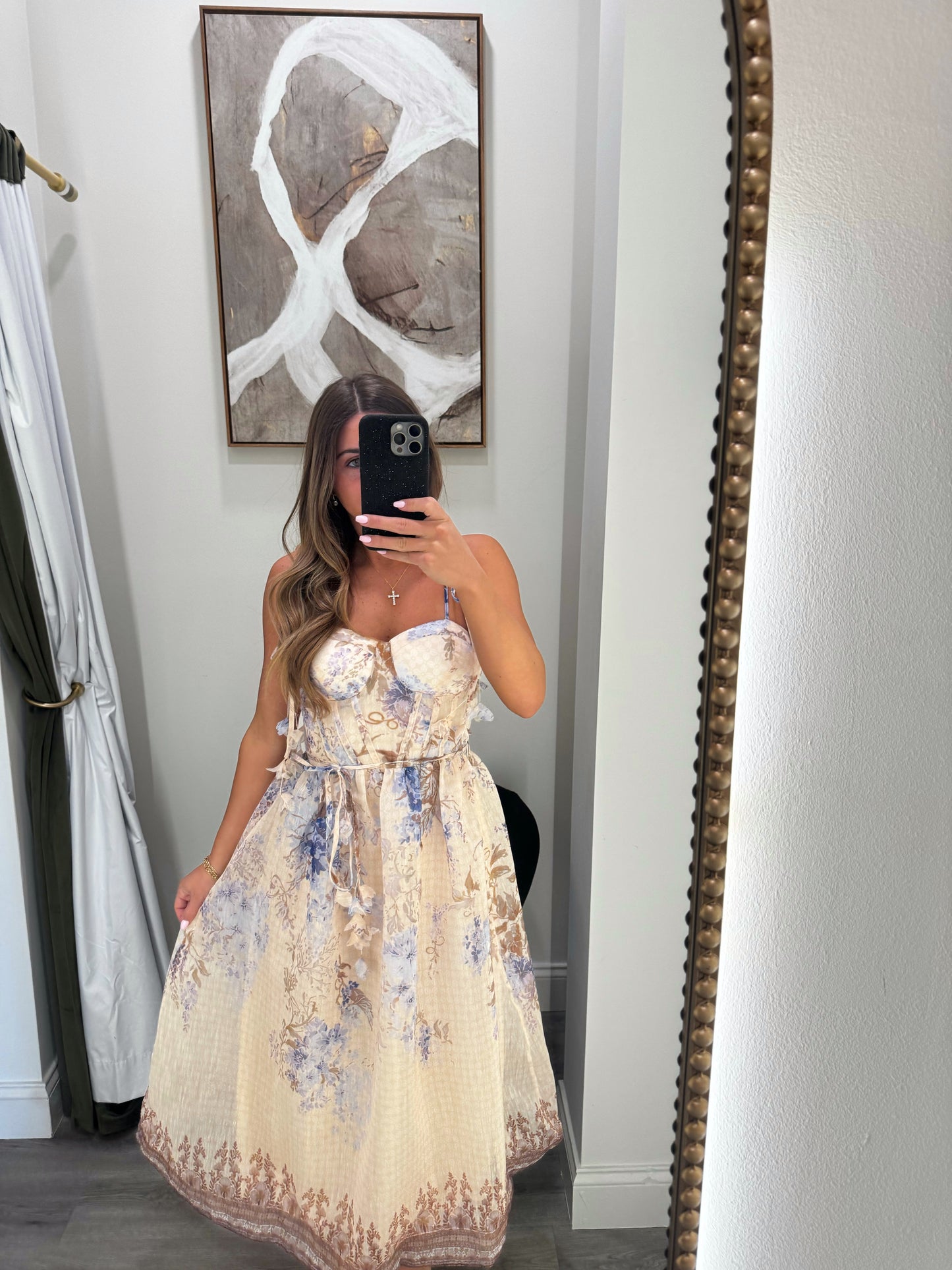 Lavender Garden Midi Dress