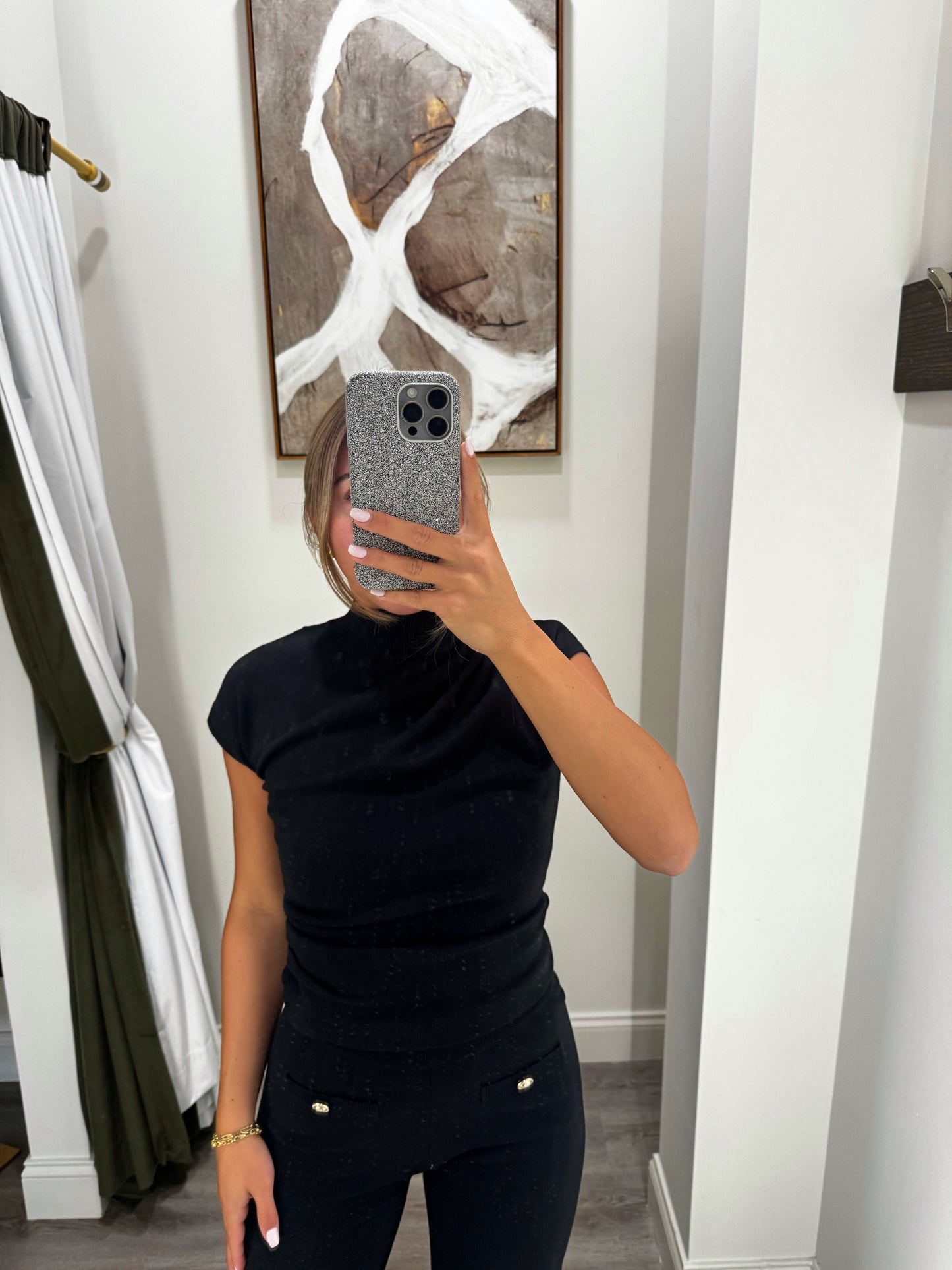 Nora Knit Top - Black