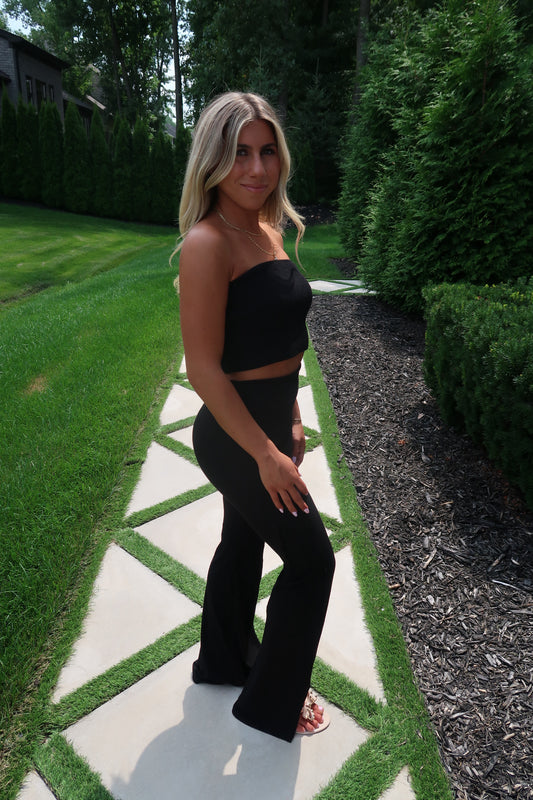 Black Flare Pants