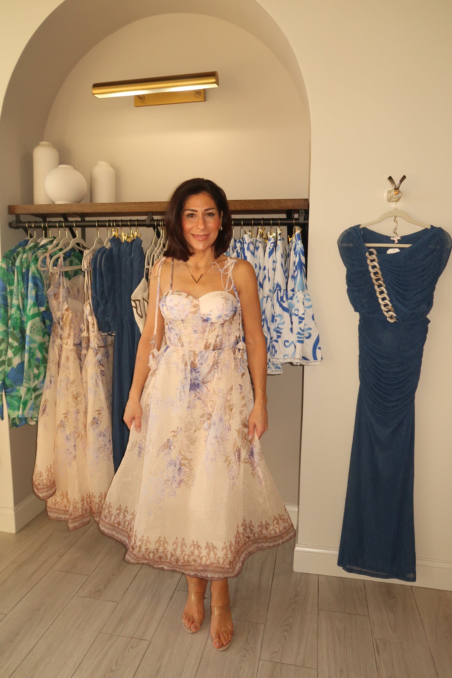Lavender Garden Midi Dress